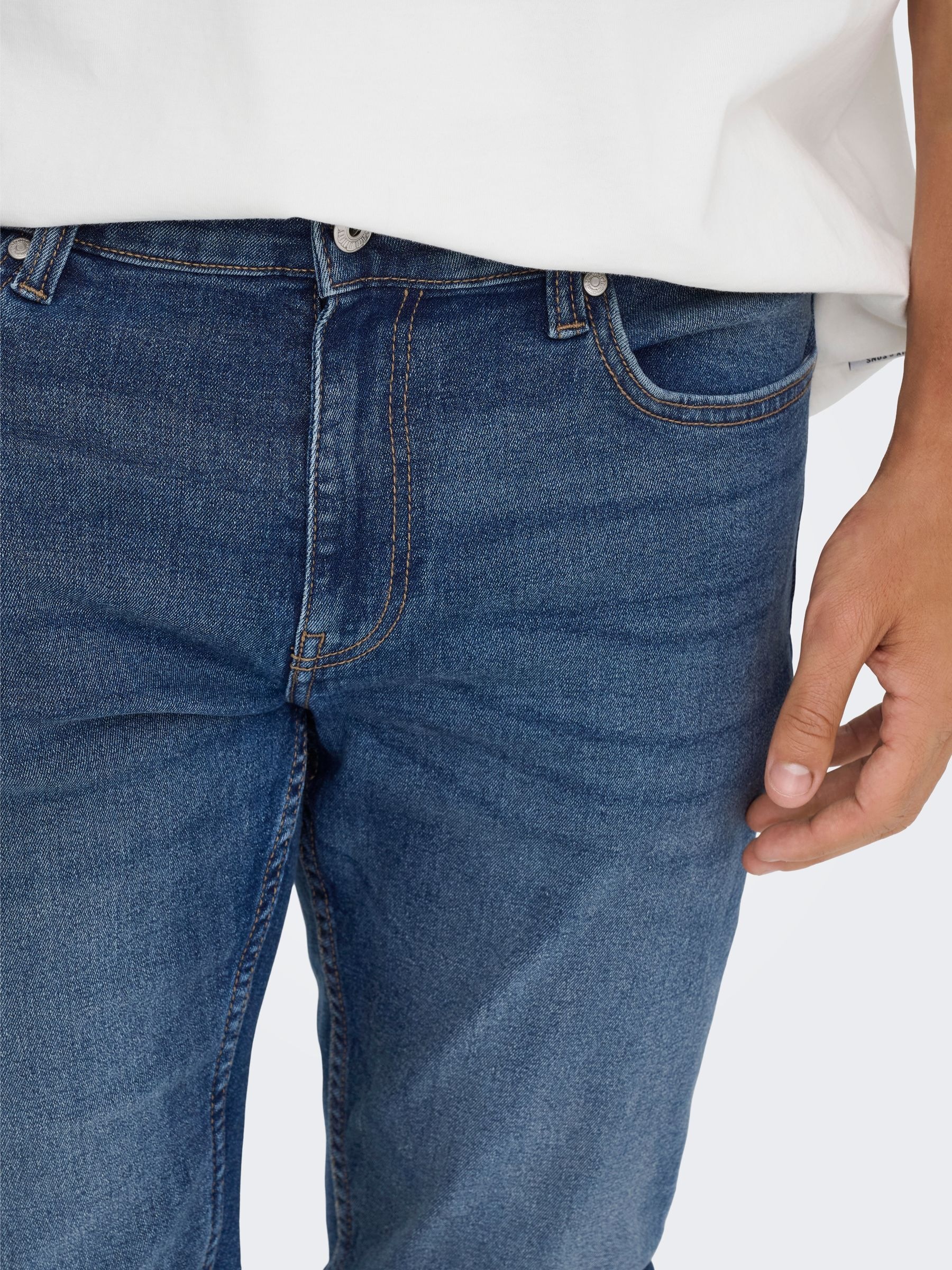 Thumbnail - ONLY & SONS Slim-fit-Jeans "ONSLOOM SLIM 5748 EY BOX JEANS MU" Baumwollmischung, slim fit