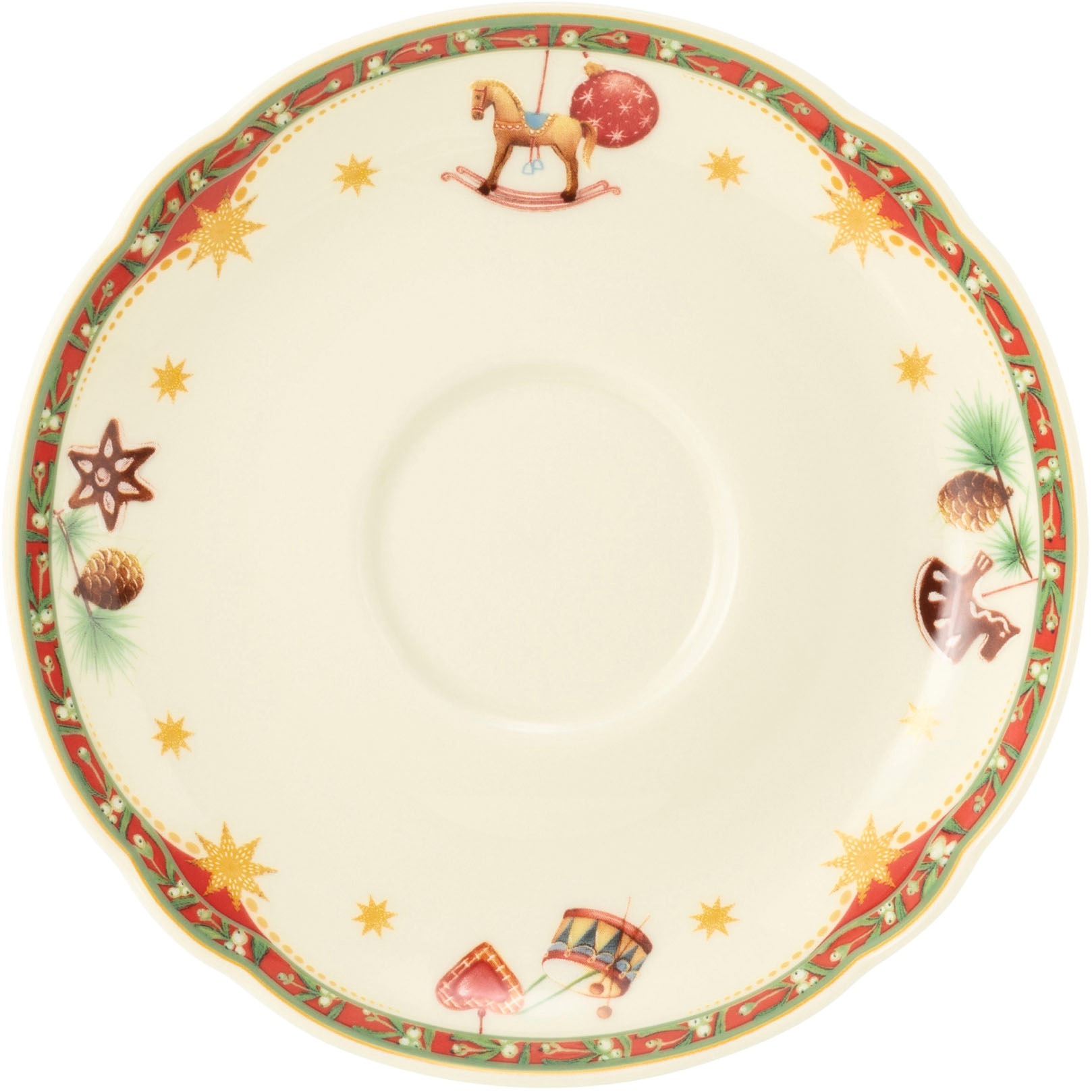 Seltmann Weiden Untertasse "Marieluise - Weihnachtsnostalgie" Kombi-Untertasse 15 cm