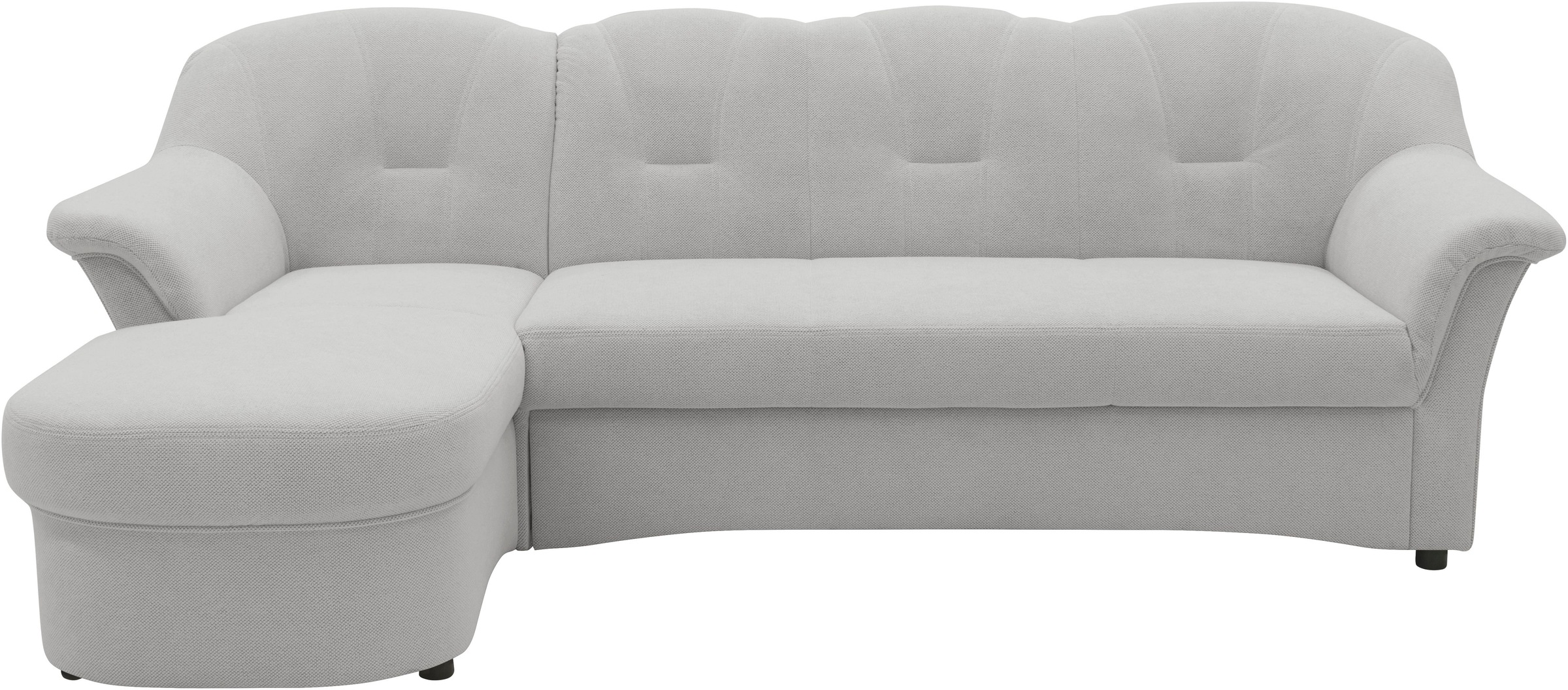 DOMO collection Ecksofa »Flores Schlafsofa, B/T/H: 233/142/86 cm, L-Form«, wahlweise mit Bettfunktion, wahlweise mit Federkern, auch in Leder