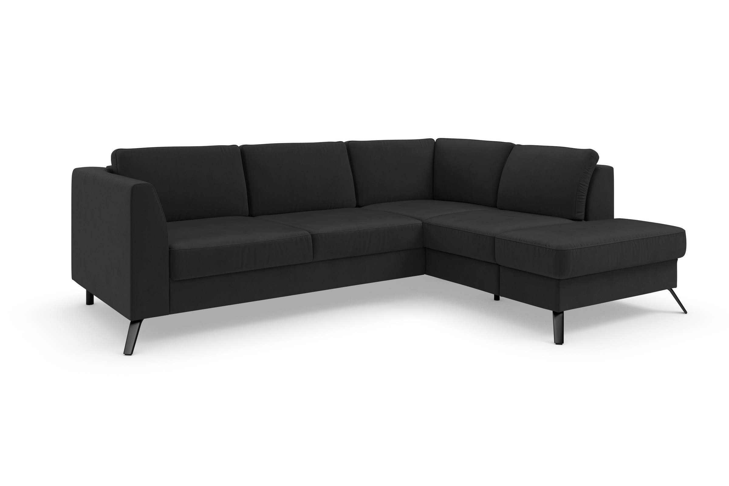Thumbnail - sit&more Ecksofa "Olsen L-Form" inklusive Sitztiefenverstellung, wahlweise mit Bettfunktion, 15cm hoch