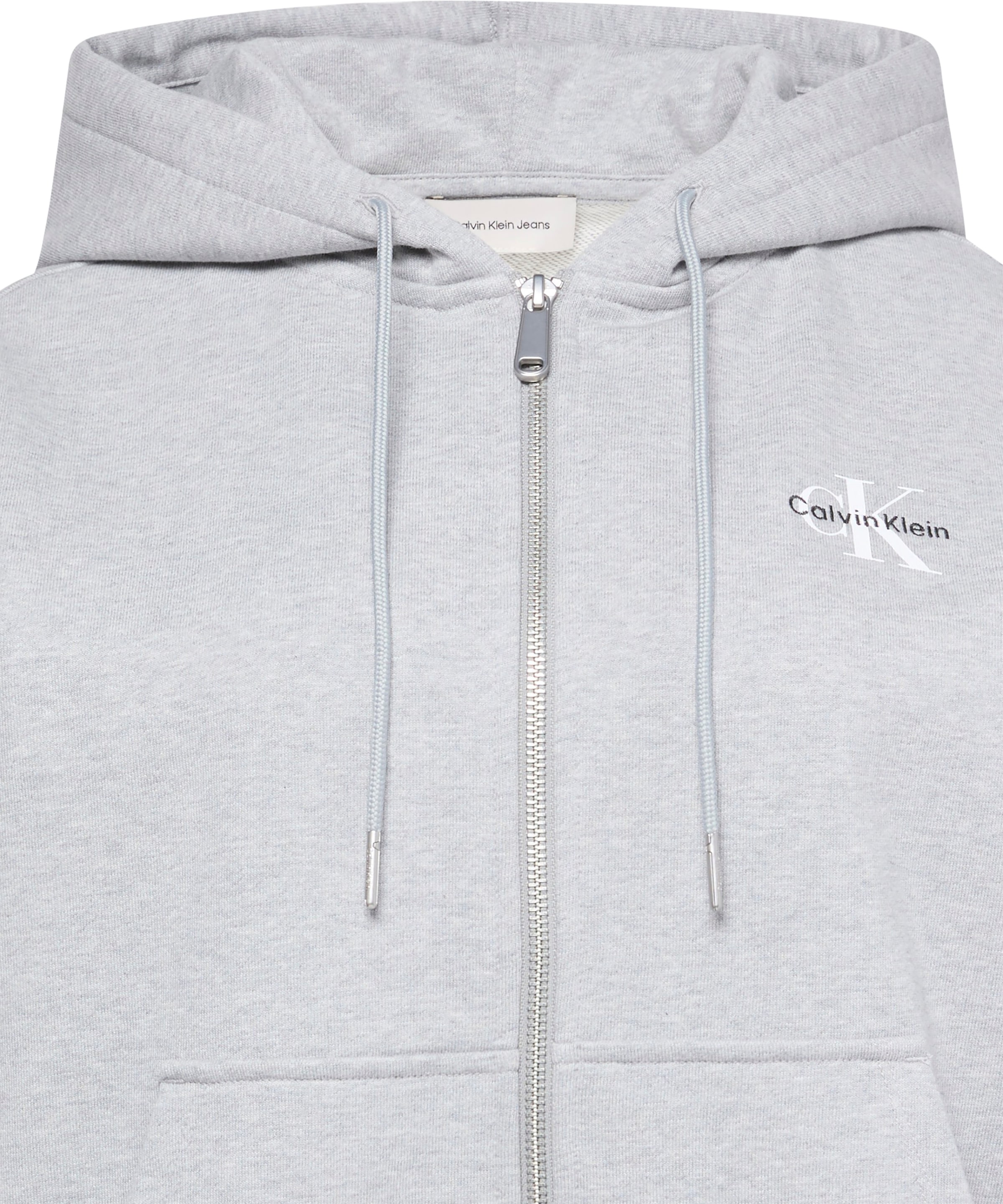 Calvin Klein Jeans Sweatjacke »MNLG FRNCH TRRY FZ B«, Mit Rundhalsausschnitt