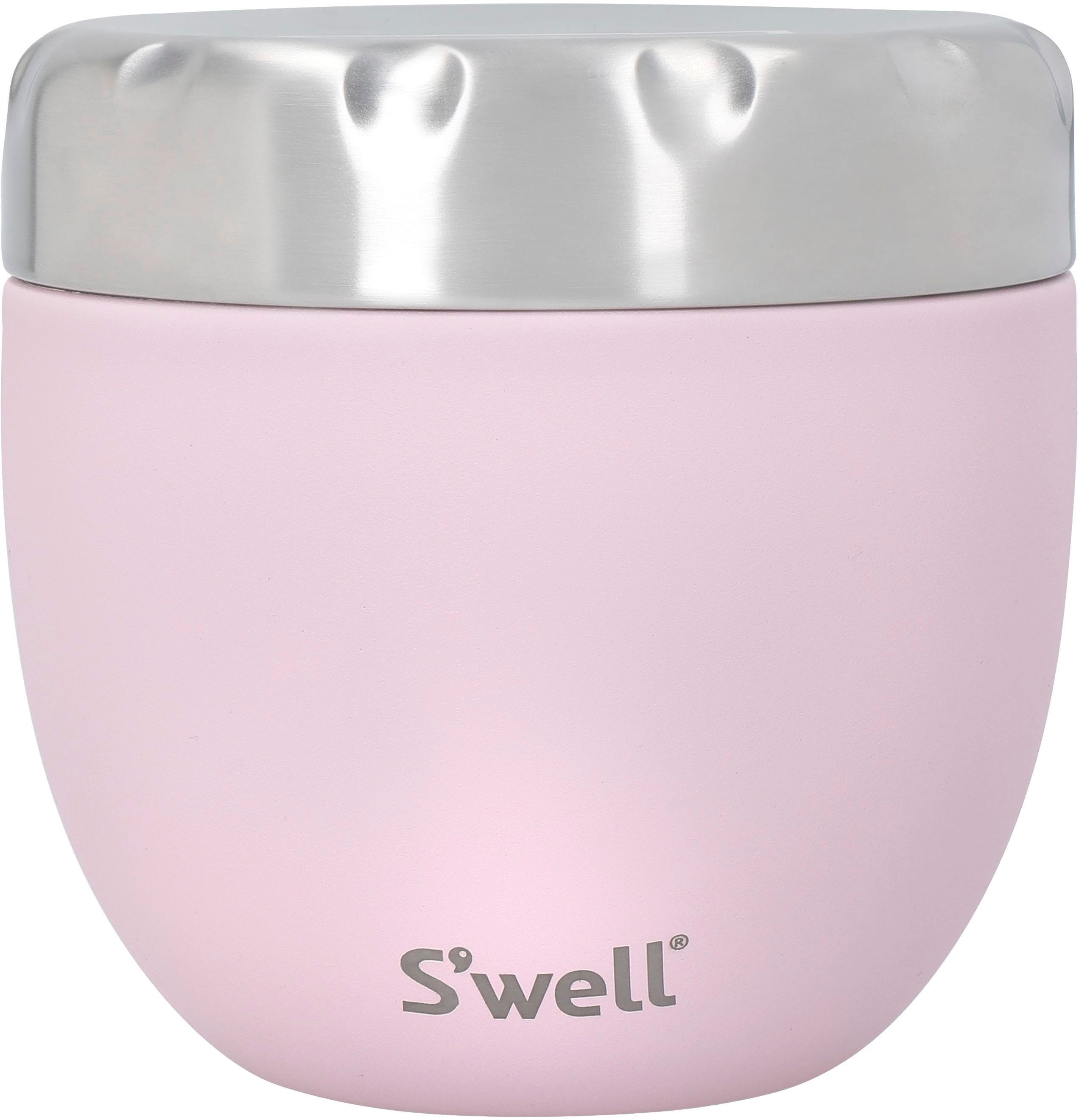 Swell Thermoschüssel "S’well Pink Topaz Eats 2-in-1 Food Bowl" 2 Stk. aus Edelstahl Therma-Swell-Technologie mit dreischichtiger Außenschale