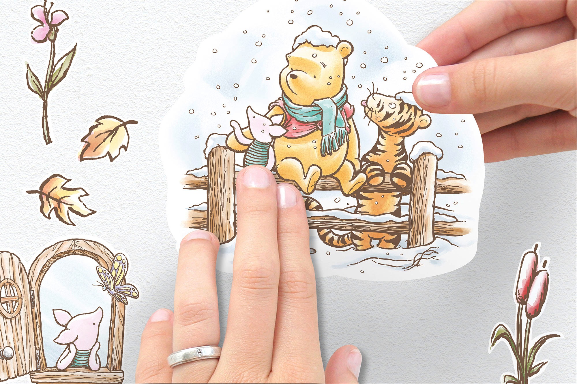 Thumbnail - Komar Wandtattoo "Winnie the Pooh Adventures - Größe 50 x 70 cm" selbstklebend, Wandsticker, Kinderzimmer