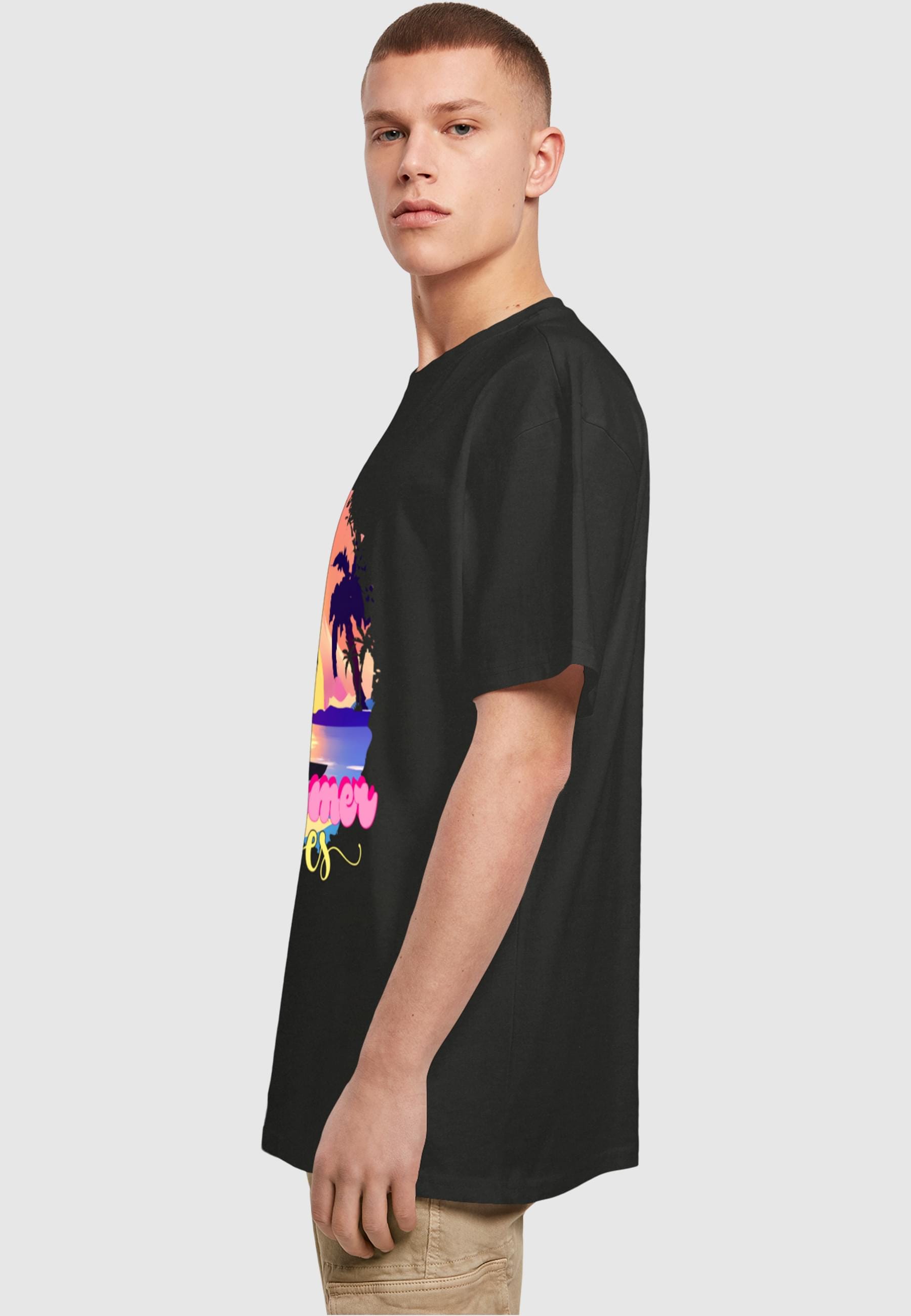 Merchcode T-Shirt »Merchcode Herren Summer Vibes Sunset Heavy Oversized Tee«, (1 tlg.)