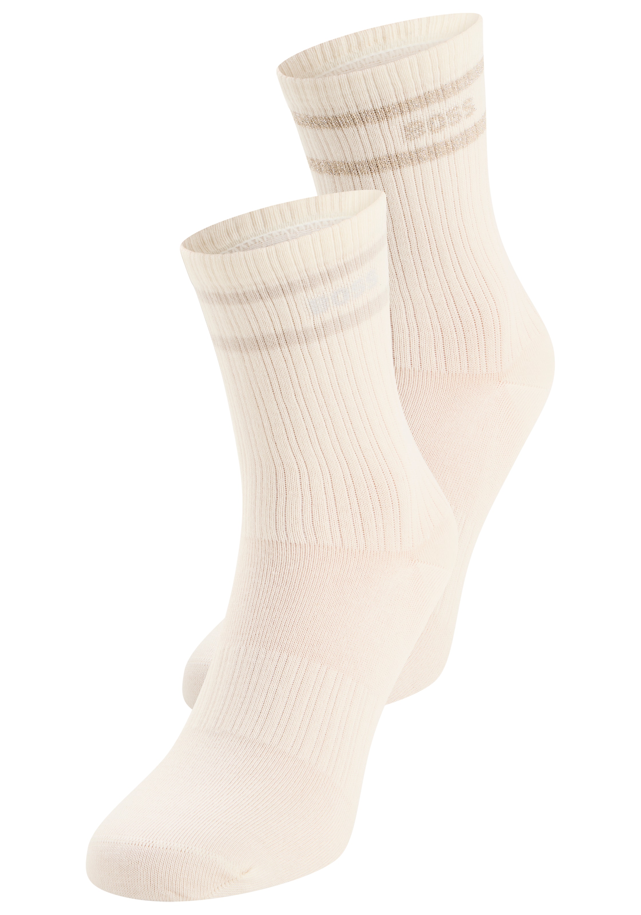 BOSS Socken »2P QS Lurex Log CC W« 2 Paar tlg.