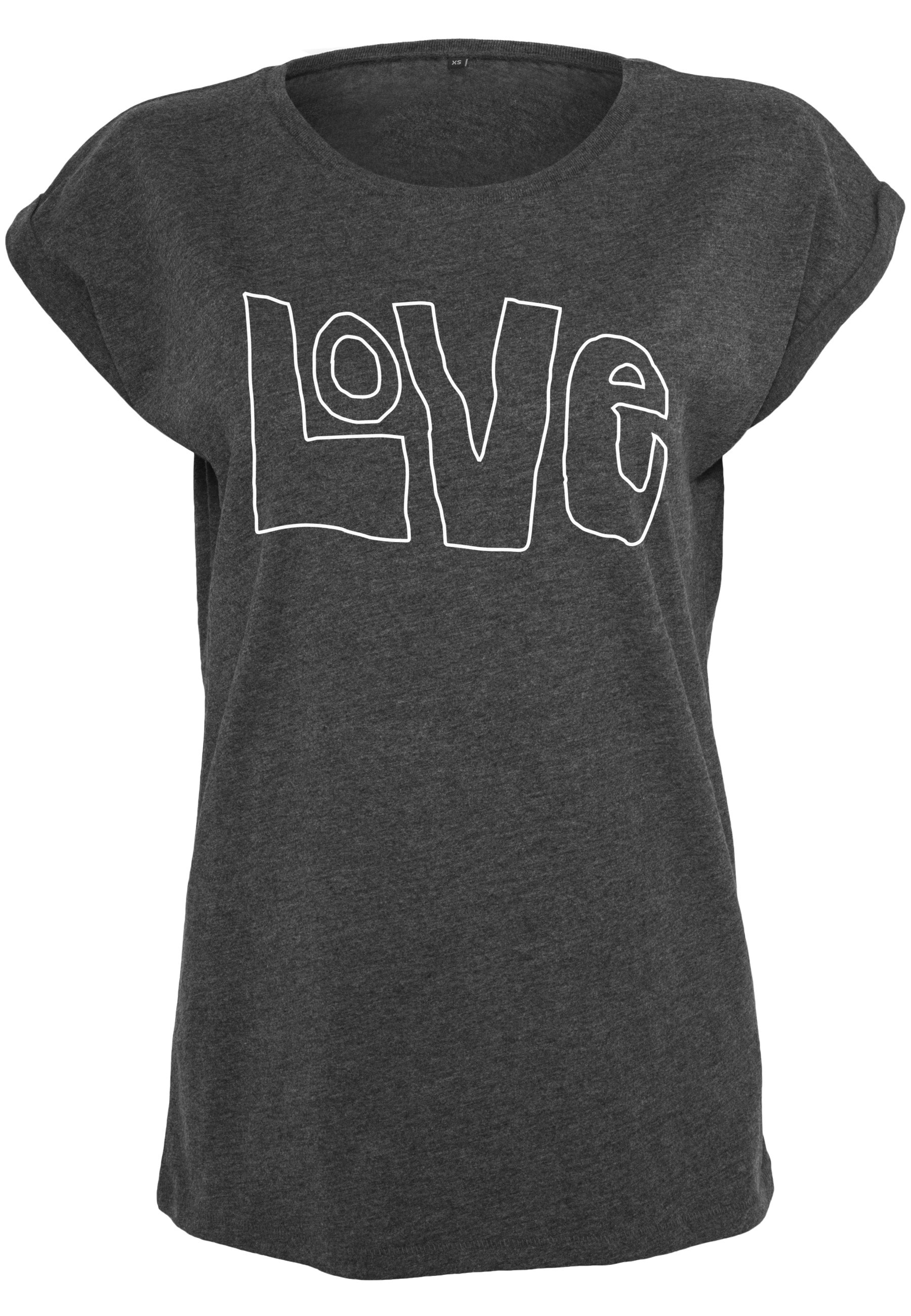 MisterTee T-Shirt "MisterTee Damen Ladies Love Tee" 1 Stk. günstig online kaufen