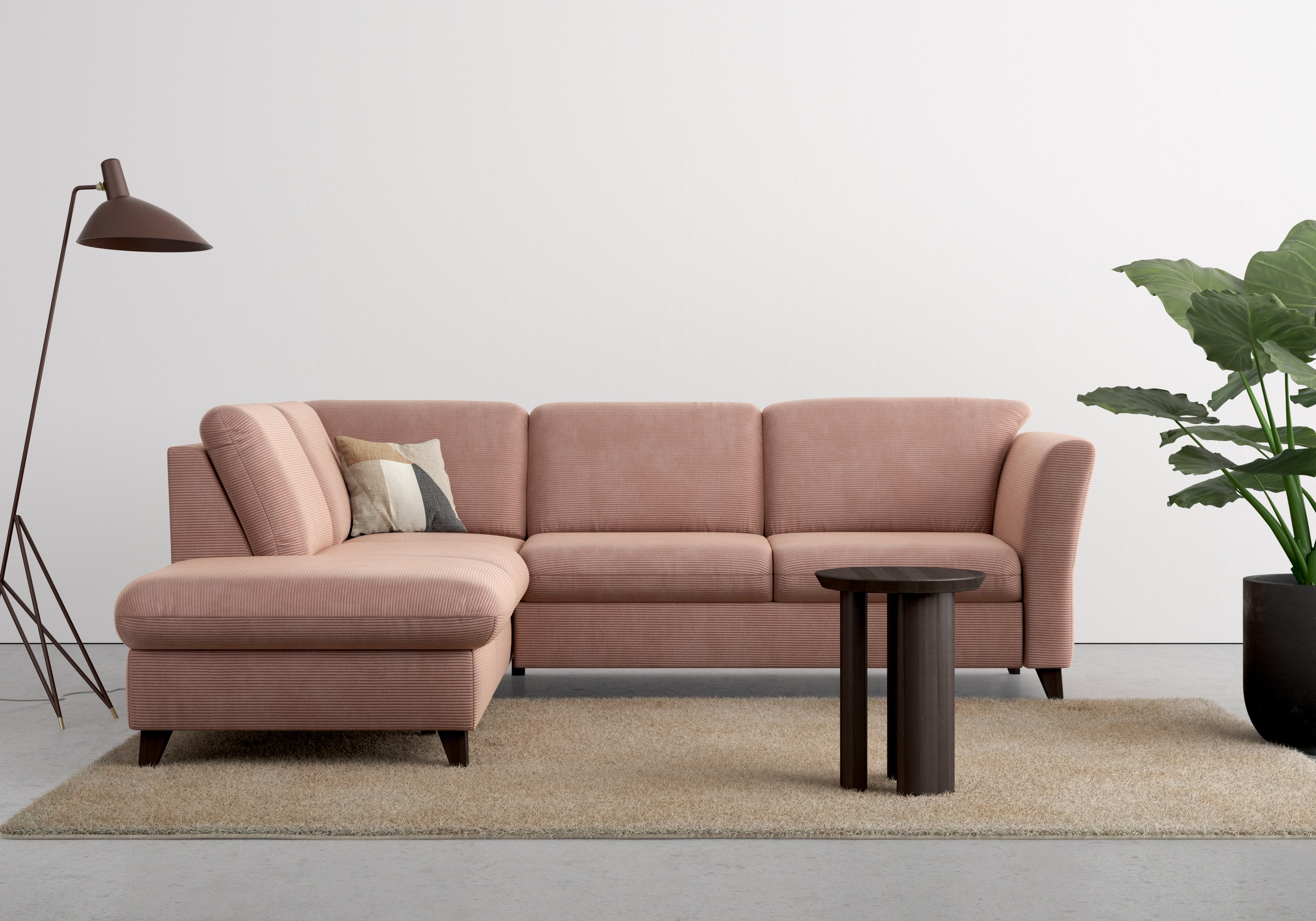 Home affaire Ecksofa »Trelleborg L-Form«, wahlweise mit Bettfunktion und Bettkasten, inkl. Federkern-Polsterung