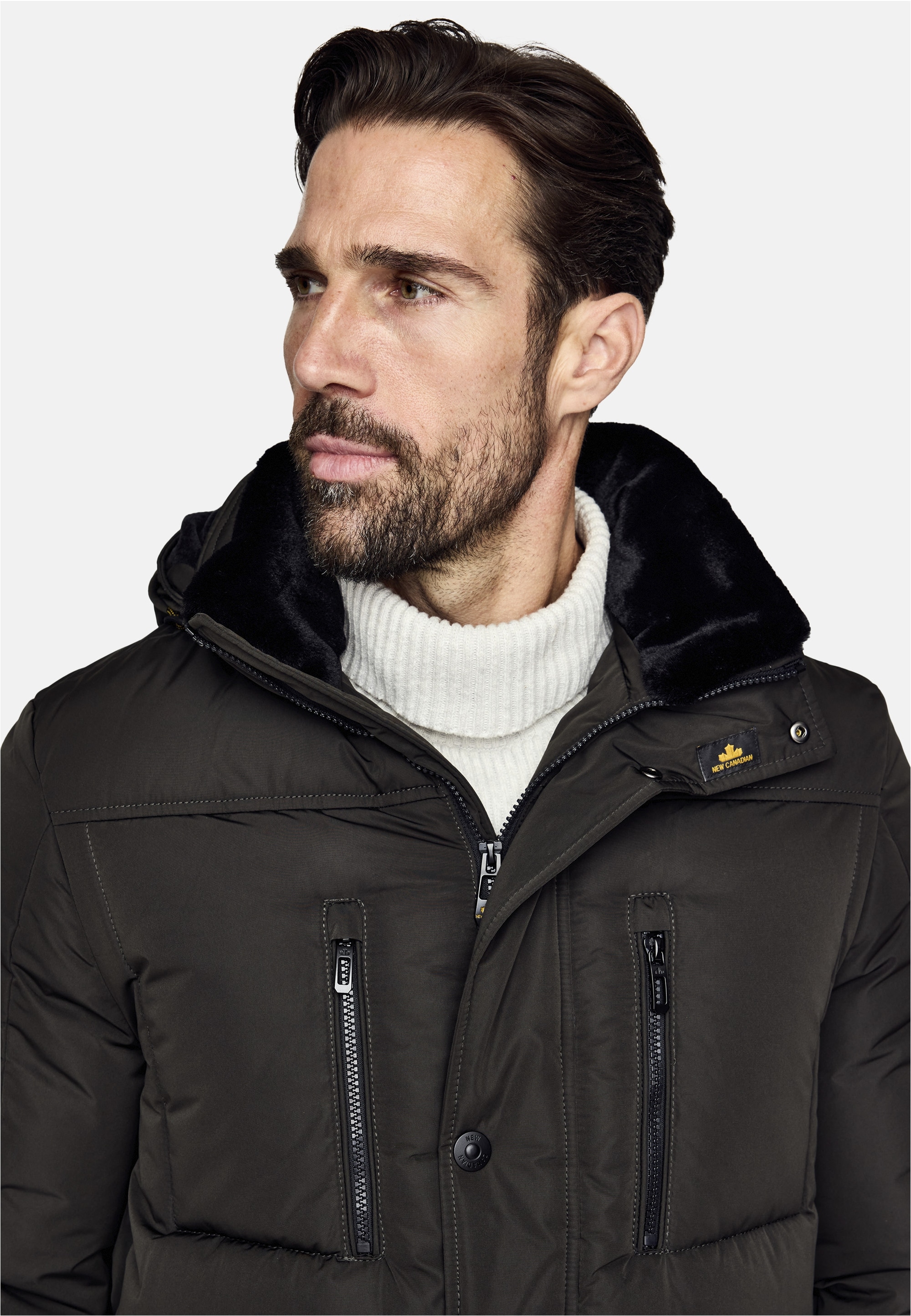 New Canadian Outdoorjacke »dry iQ-Funktionsjacke«, mit abnehmbarem Fellkragen