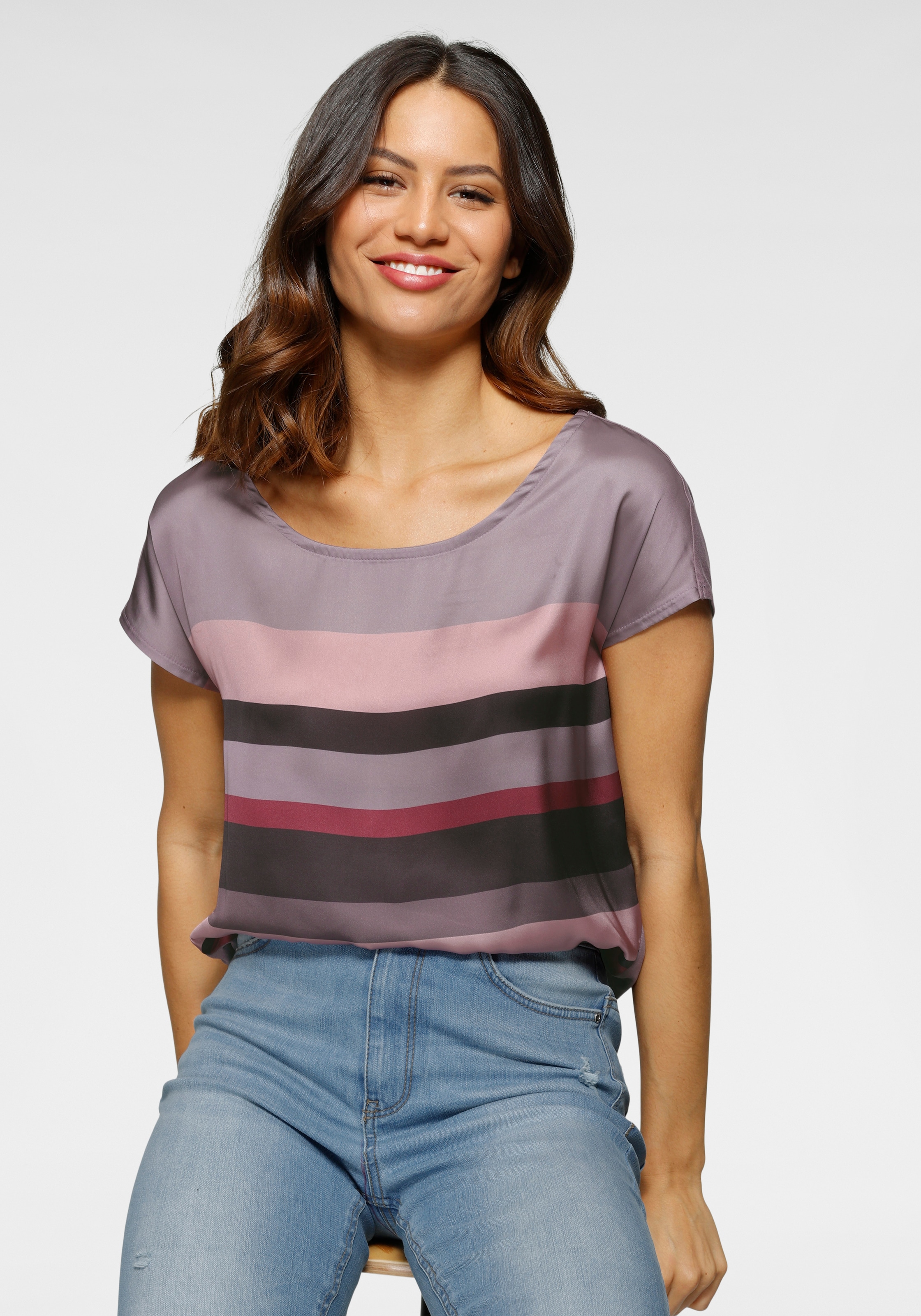 Laura Scott Shirtbluse, in modischem Streifen-Design günstig online kaufen