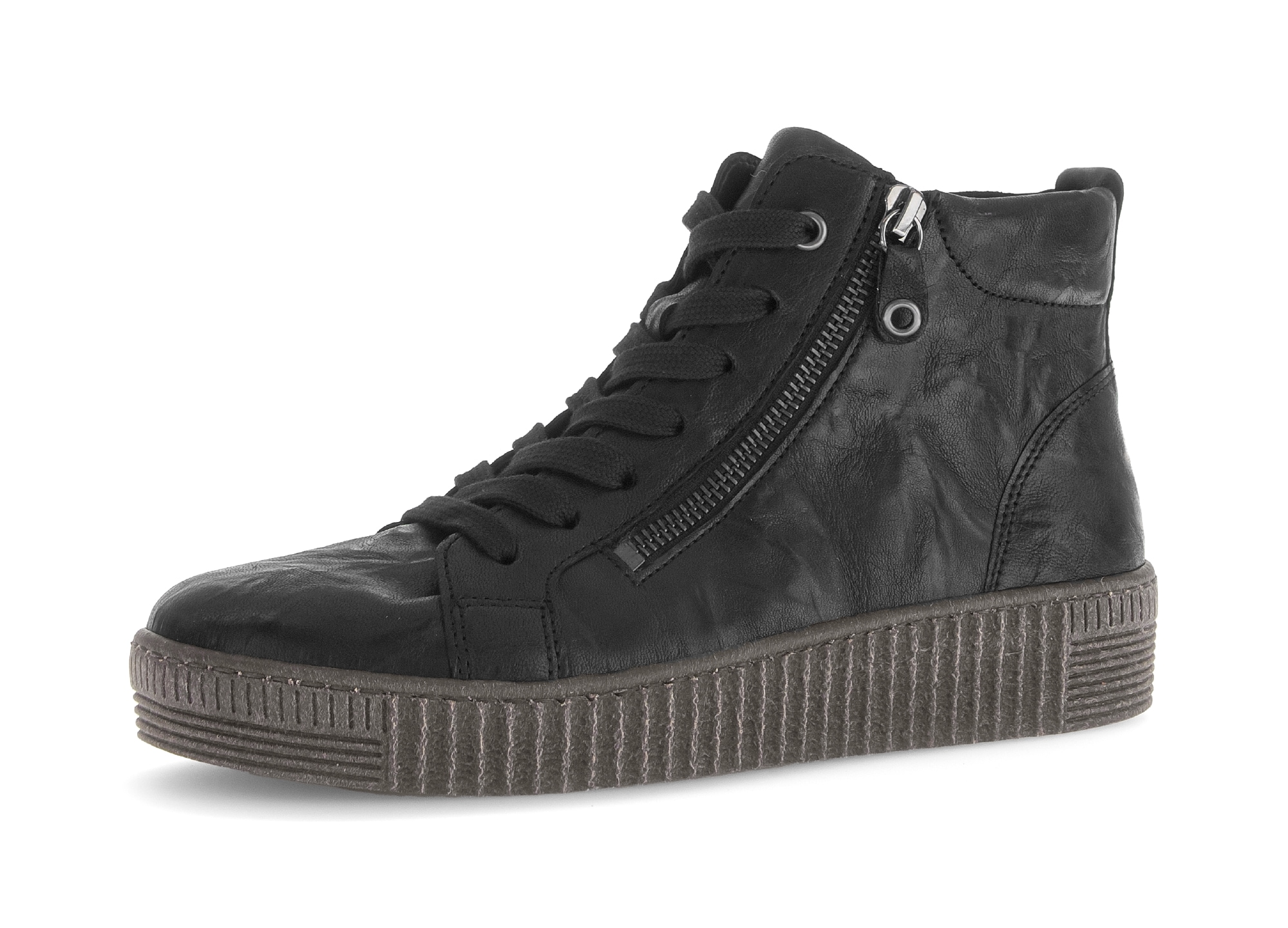 Gabor Sneakerboots, Plateau, Stiefelette, Schnürboots mit Ziernähten