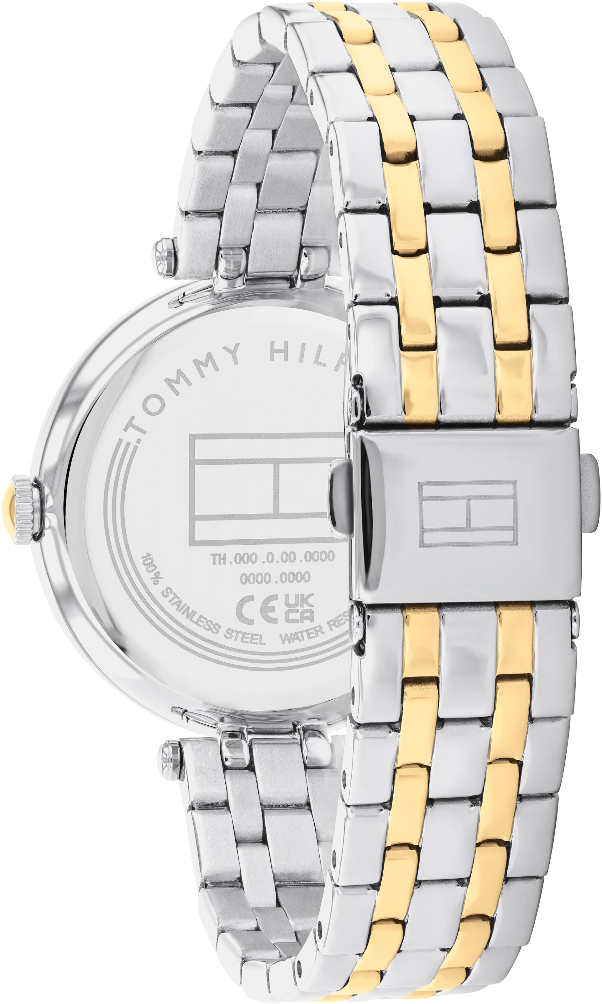 Tommy Hilfiger Quarzuhr »NATALIE«, Armbanduhr, Damenuhr, Edelstahlarmband, analog, Glaskristalle
