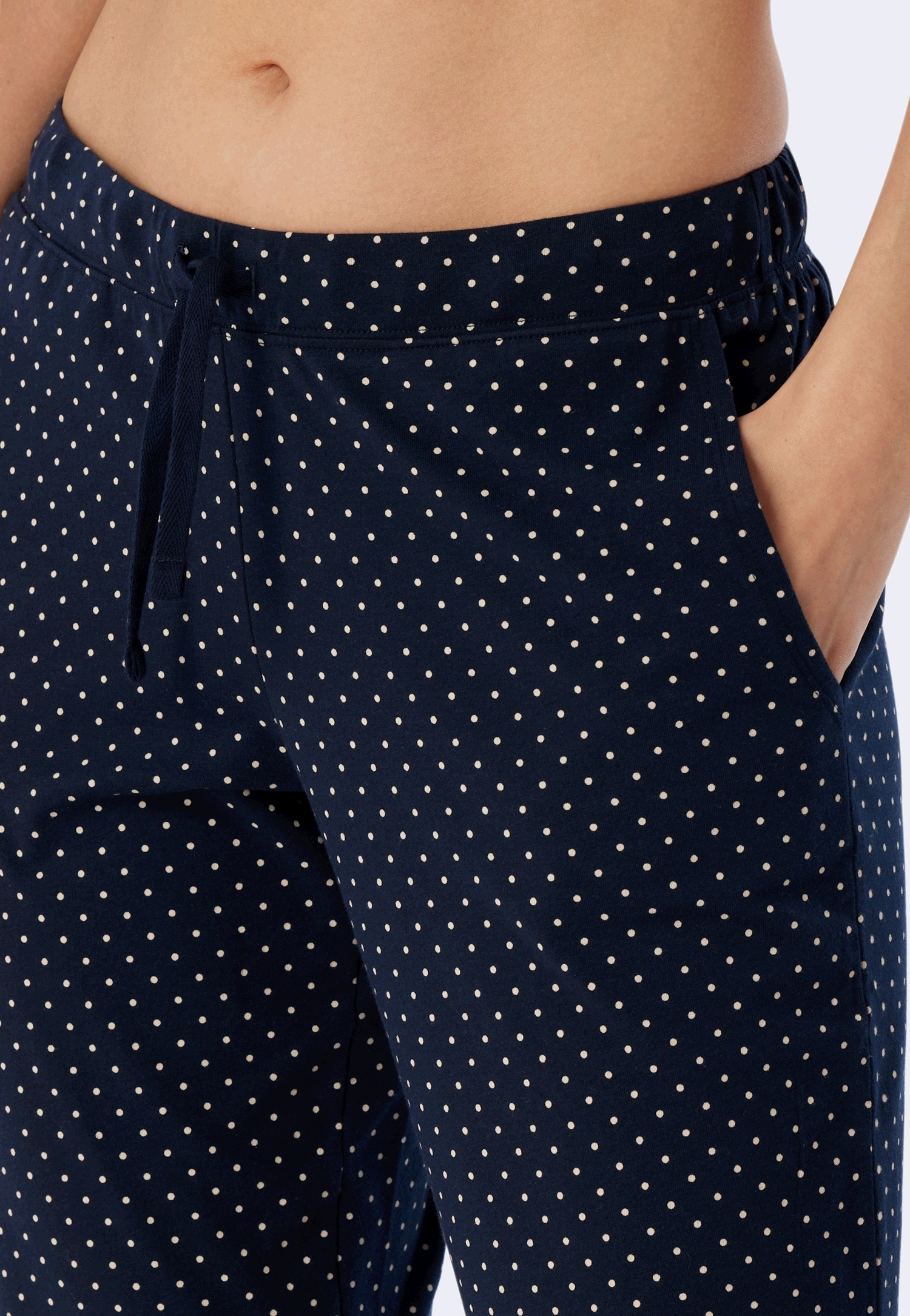 Schiesser 3/4-Hose »Mix + Relax«, seitliche Taschen, Bindeband