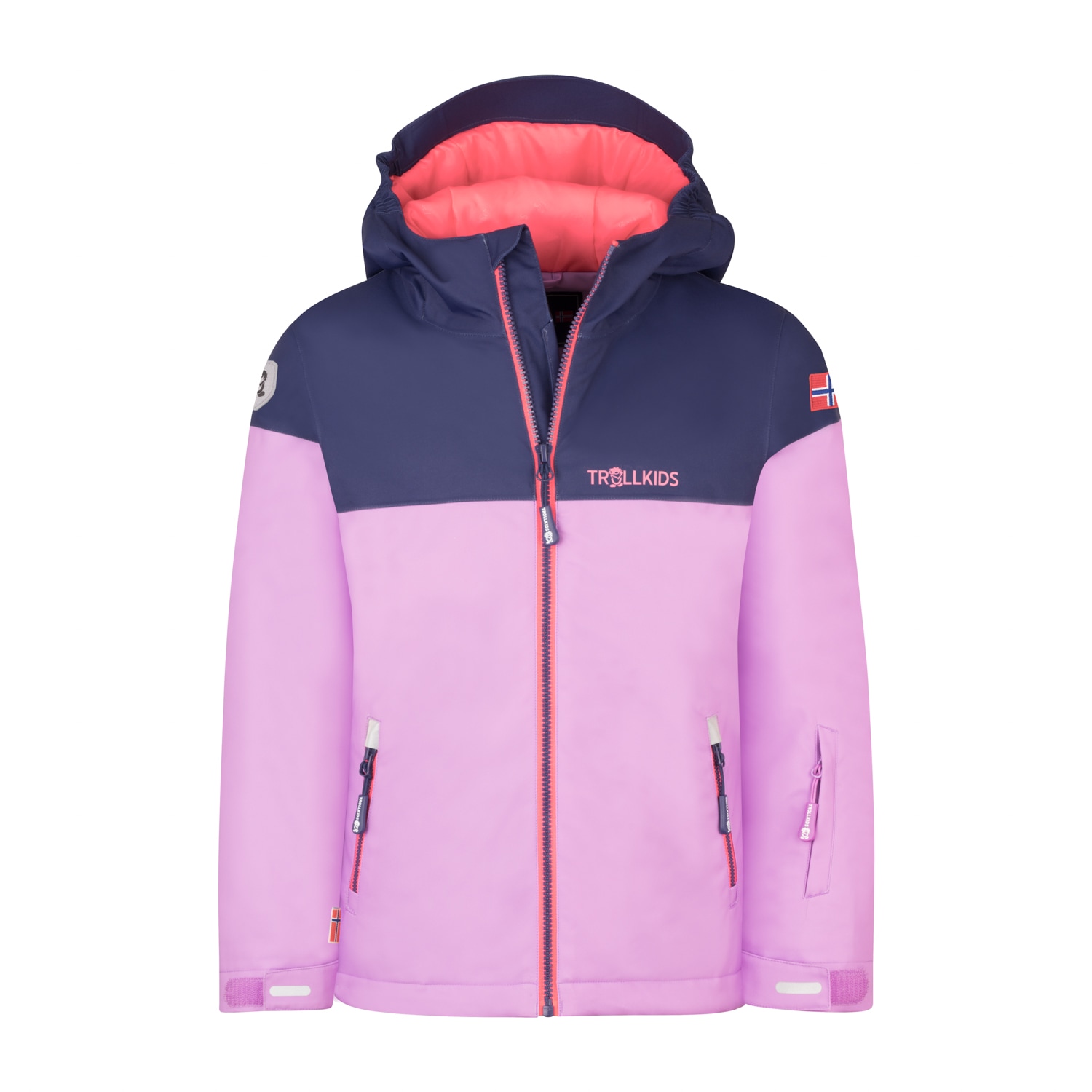 TROLLKIDS Winterjacke "GIRLS HALLINGDAL JACKET" mit Kapuze wasserdicht, atmungsaktiv, winddicht, mit fester, verstellbarer Kapuze