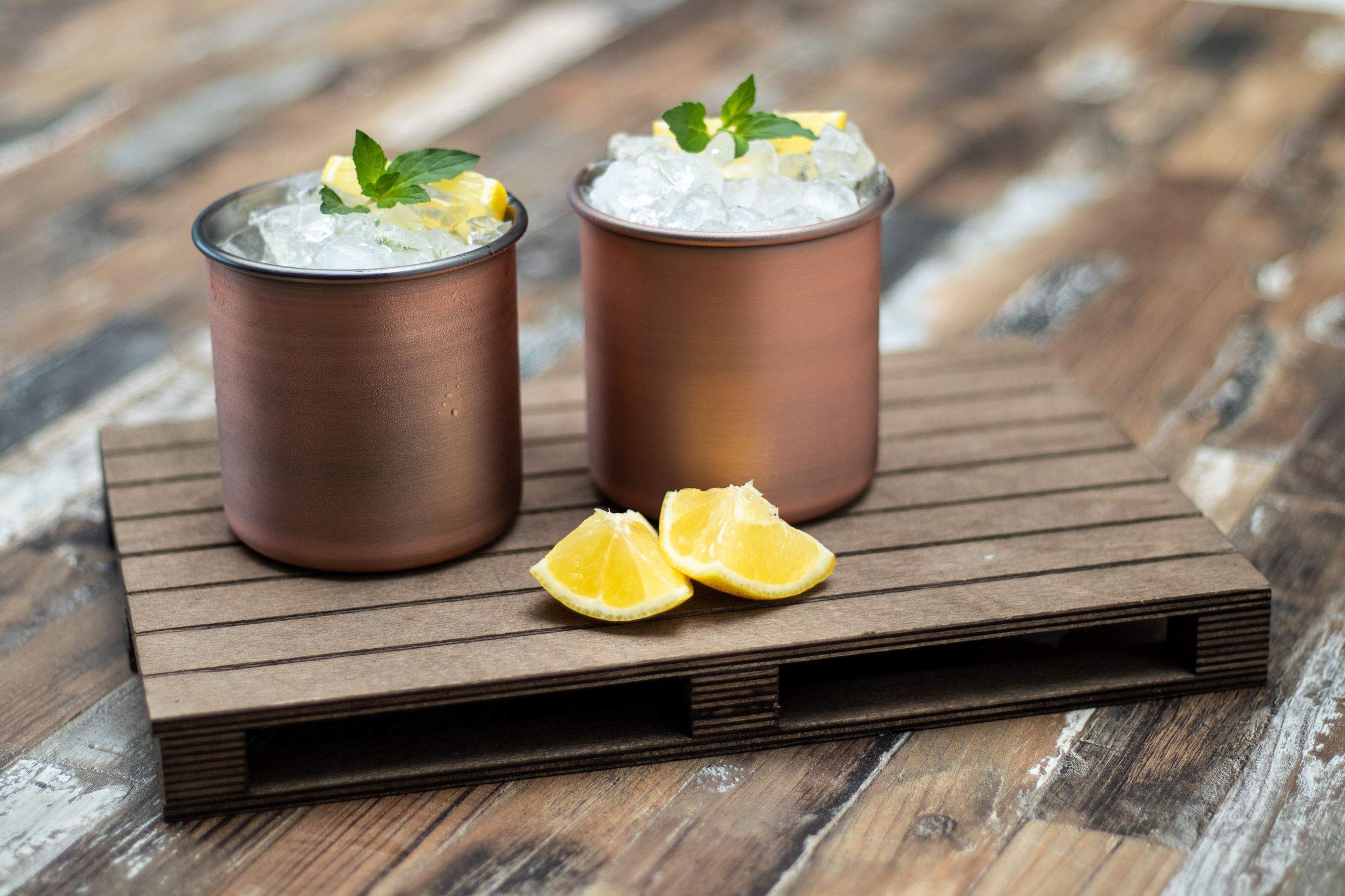 Buddy's Becher »Buddy´s Bar«, (Set, 2 tlg.), Moscow Mule Becher, 450 ml, hochwertiger Edelstahl, Kupfer Antik