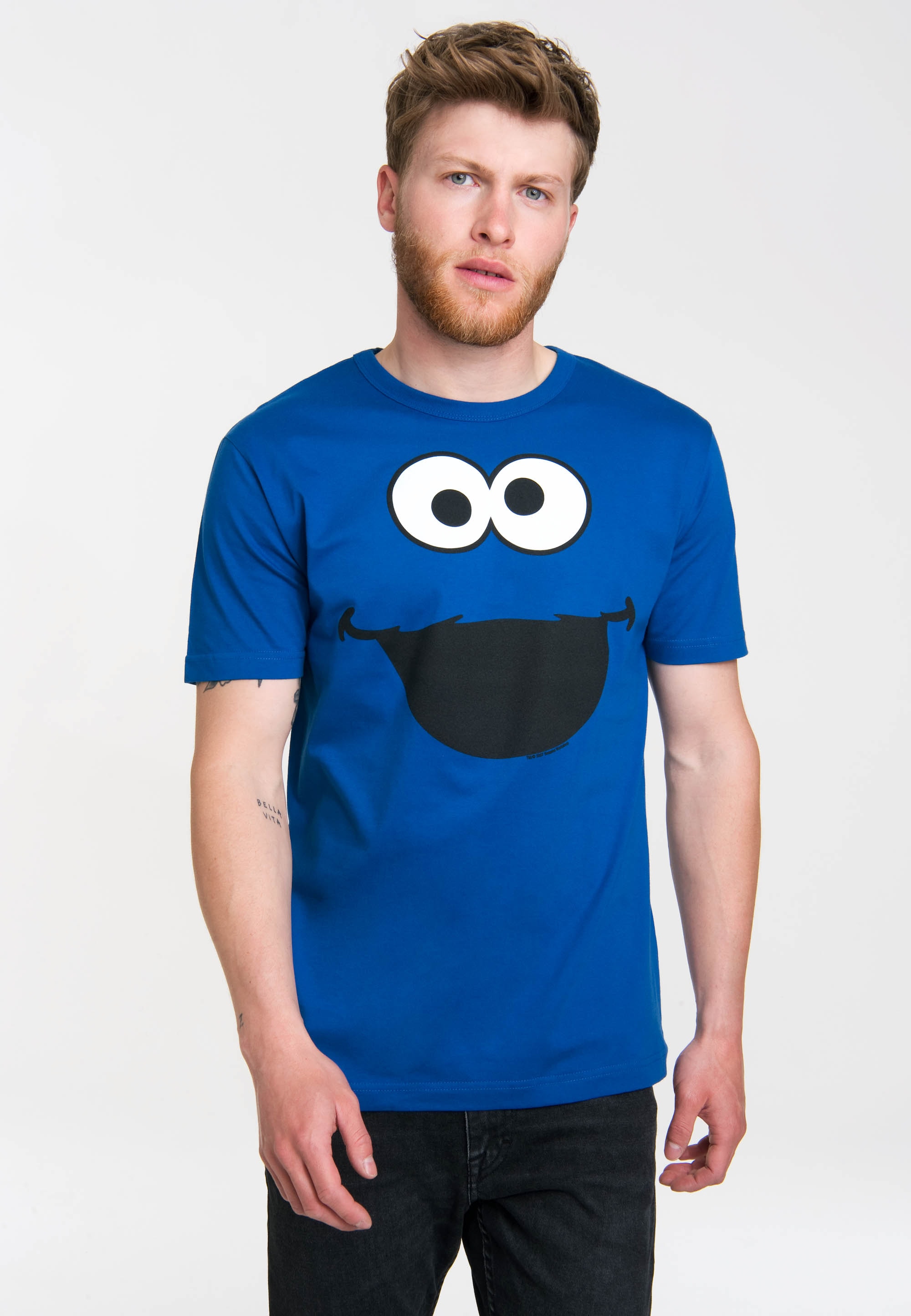 LOGOSHIRT T-Shirt »Krümelmonster - Cookie Monster«, mit süßem Print