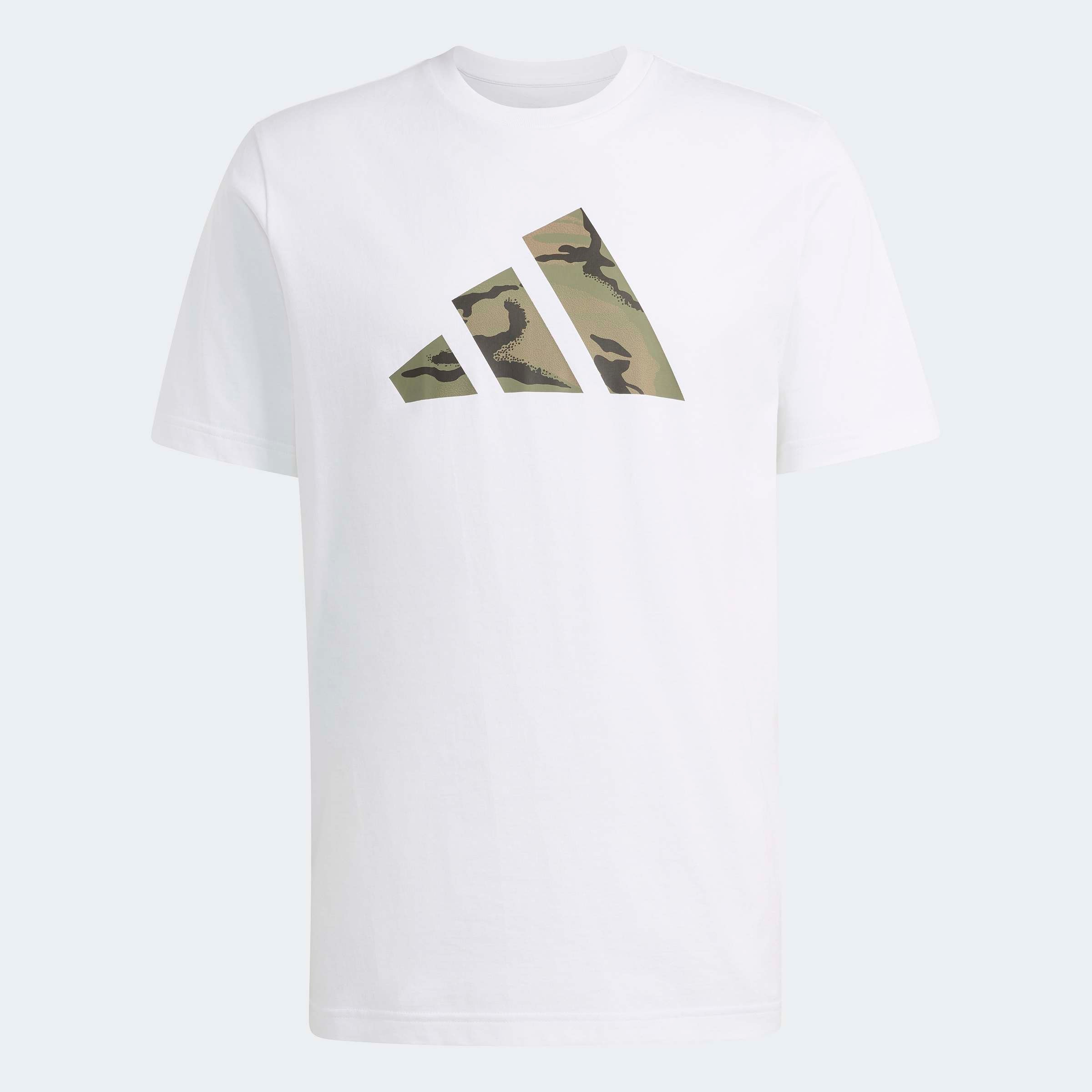 adidas Sportswear T-Shirt »CAMO 3-BALKEN GRAFIK« mit Rundhalsausschnitt, ohne Verschluss, aus Baumwolle, normale Länge