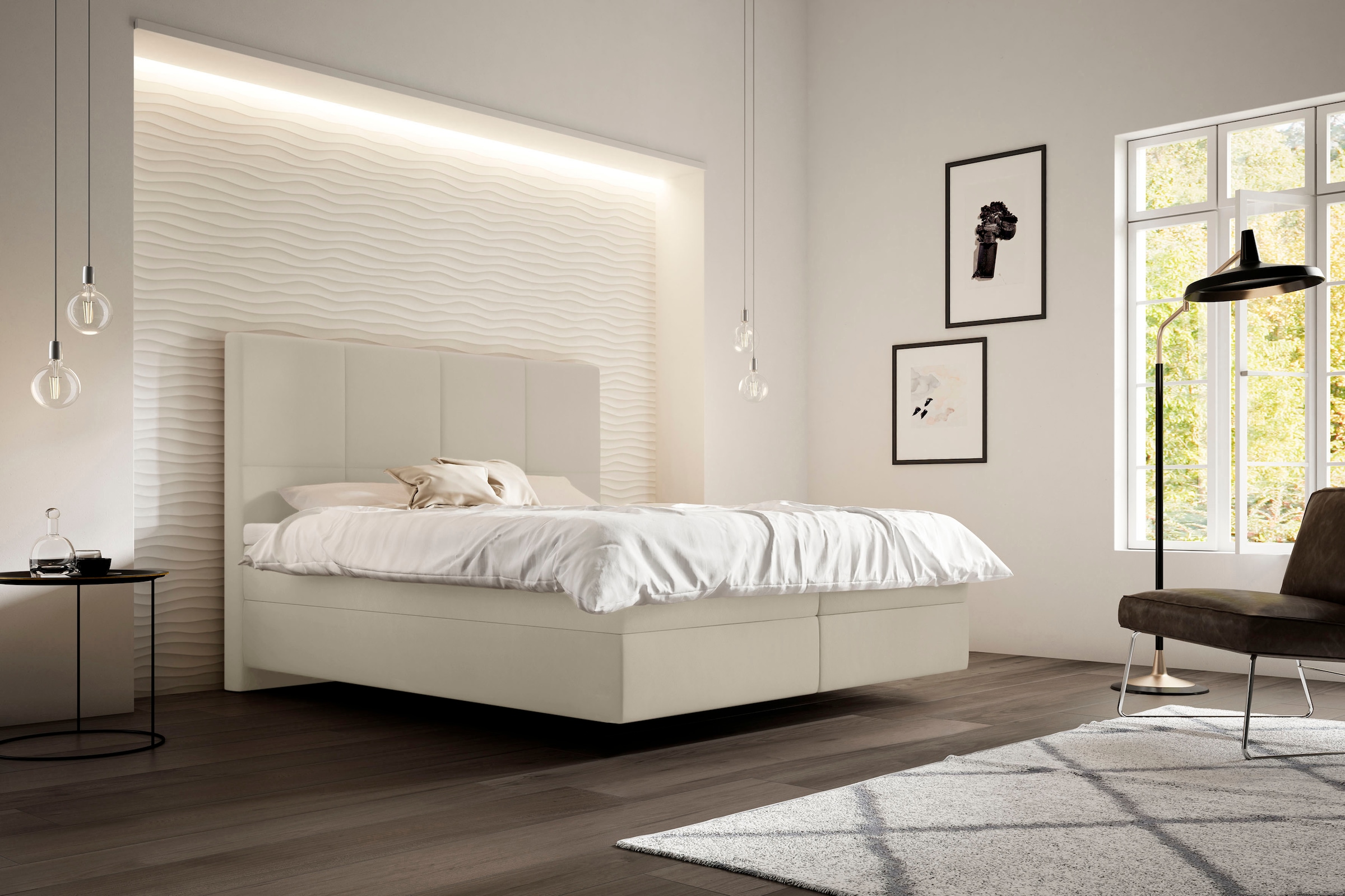 Schlaraffia Boxspringbett »Saga«, mit BULTEX® inklusive Topper in Schwebeoptik, Kopfteilhöhe 133 cm