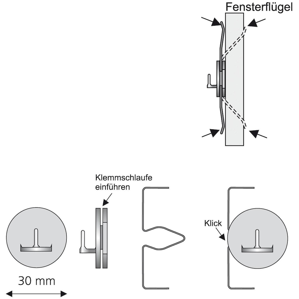 Liedeco Klemmträger, (Set, 2 St.)