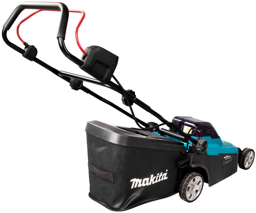Makita Akkurasenmäher »DLM382PM2«, mit 2 Akkus 18V/4Ah LXT und Doppel-Schnellladegerät