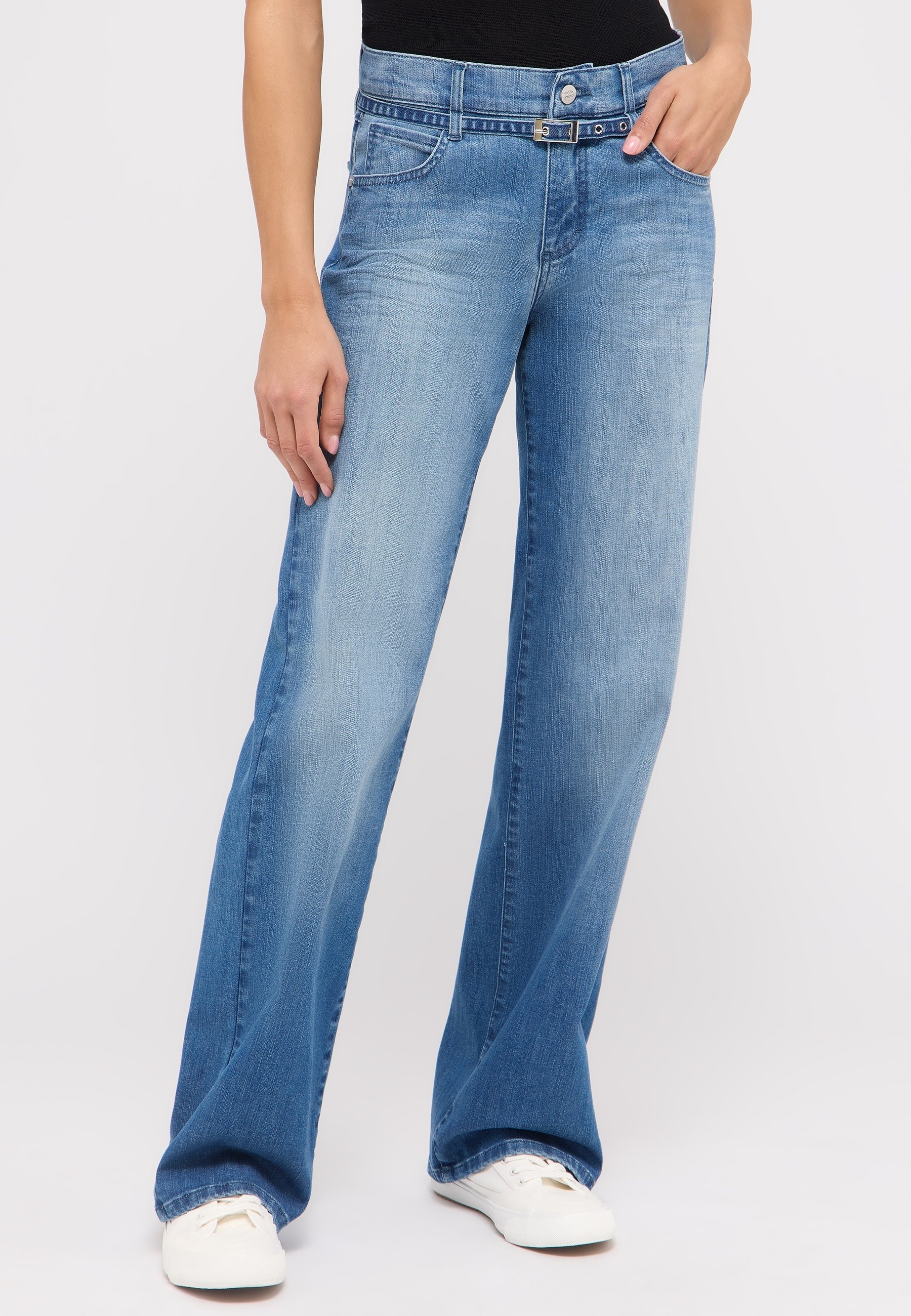 ANGELS Relax-fit-Jeans "LIZ BELT", mit integriertem Gürtel günstig online kaufen