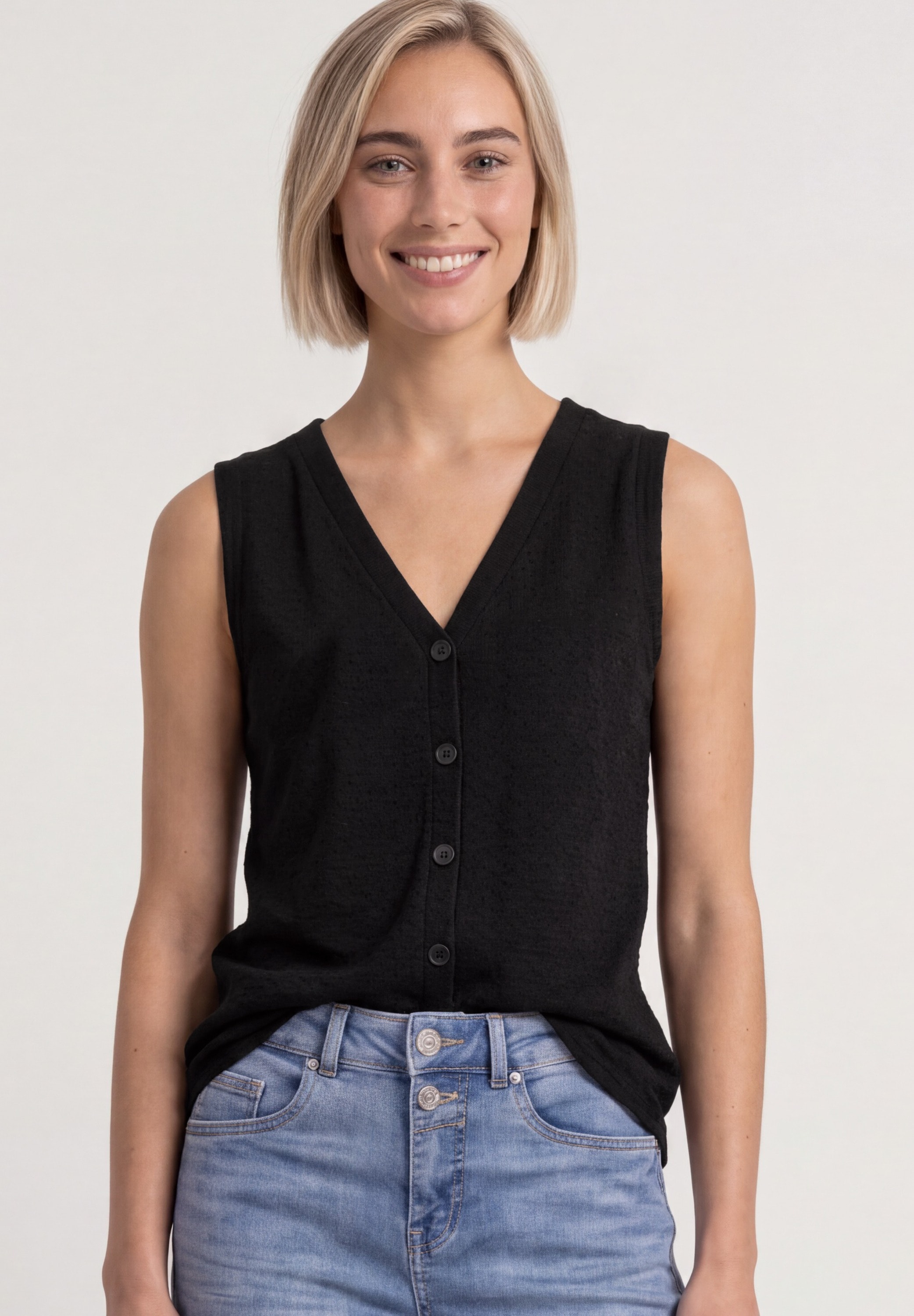 STREET ONE Tanktop mit V-Ausschnitt