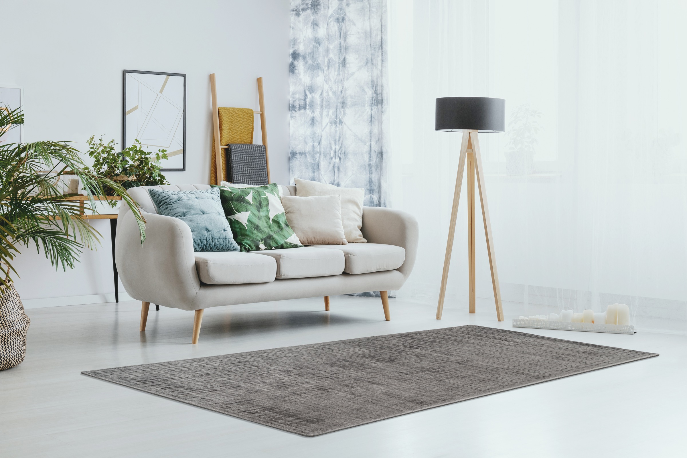 Padiro Teppich »Karma 125«, rechteckig, 8 mm Höhe, Handgewebter Teppich mit 3D-Design, weiche Haptik, pflegeleicht