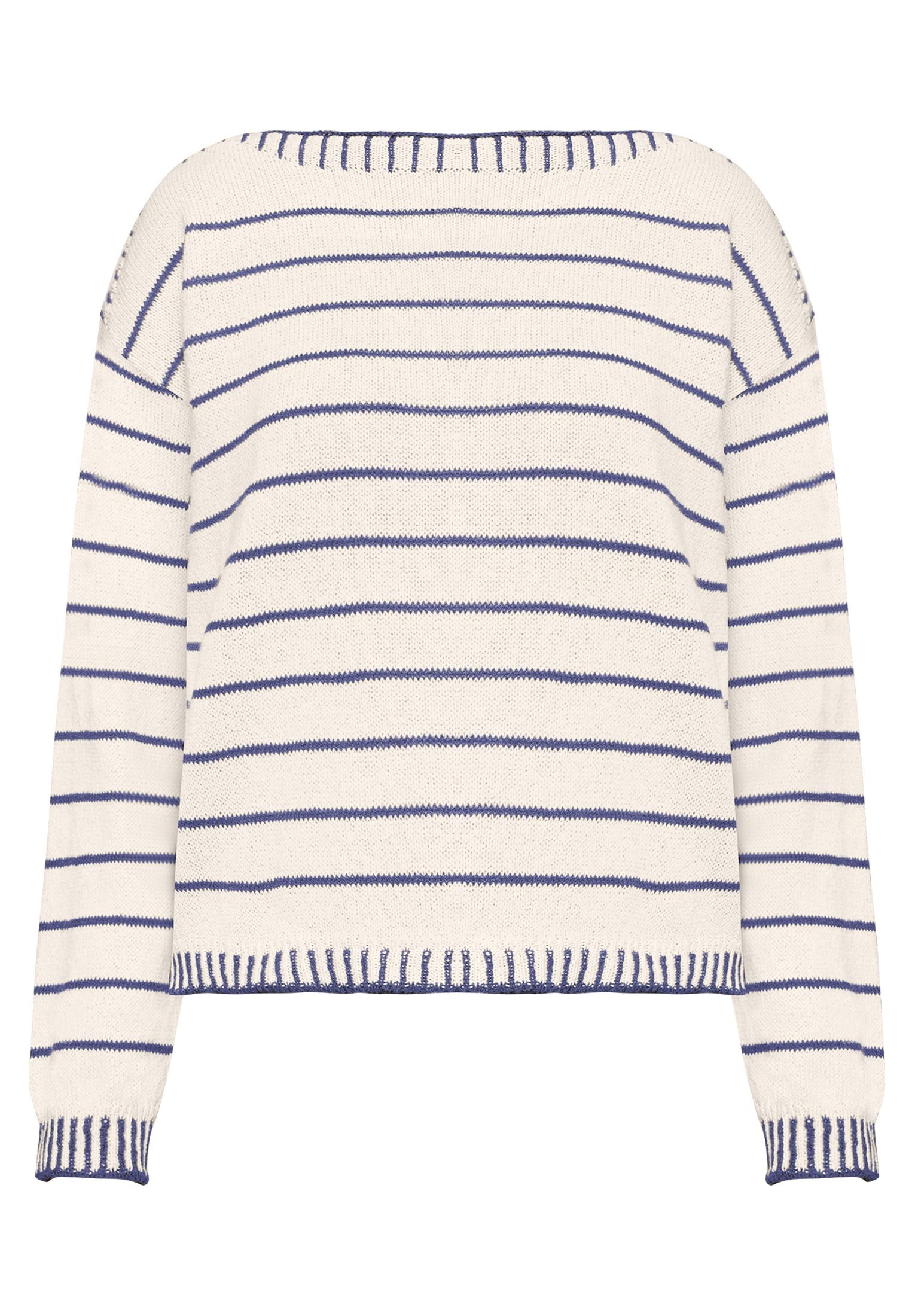 Cartoon Strickpullover "Damen mit U-Boot-Ausschnitt" 1 günstig online kaufen