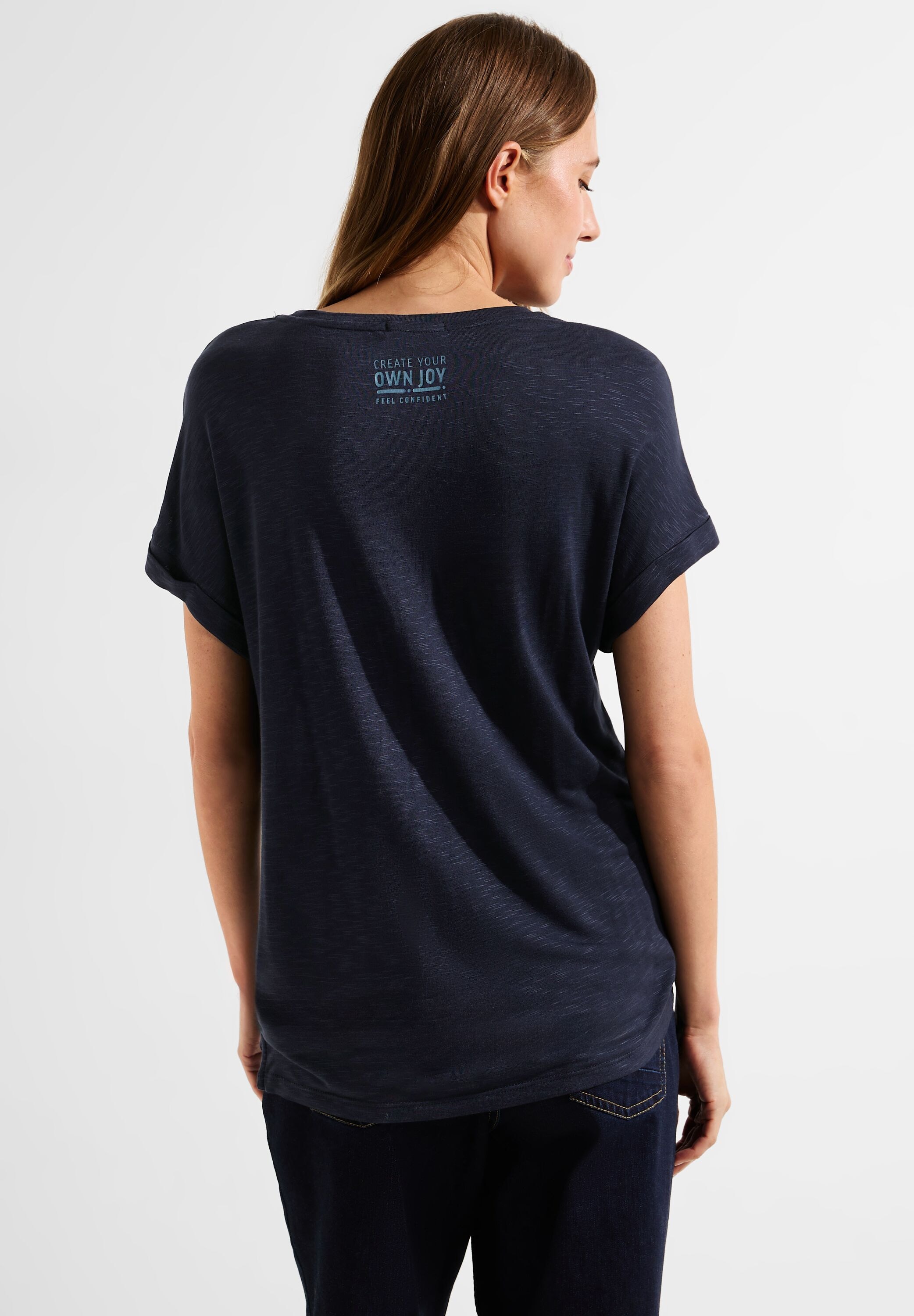 T-Shirt, softer Viskose Friday | Cecil BAUR aus Black