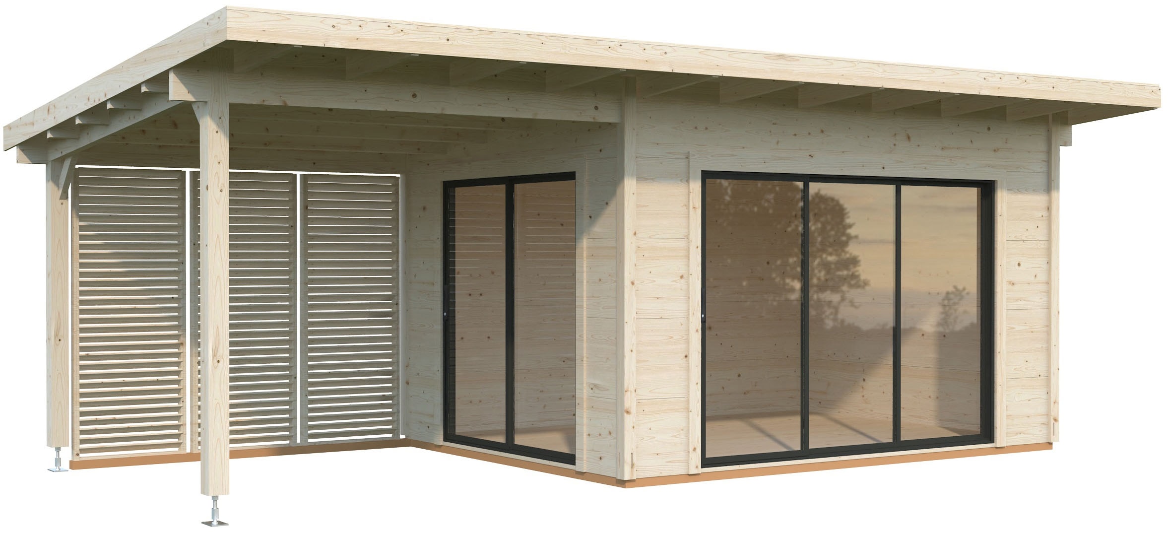 Palmako Gartenhaus "Grace Slide Plus" verschiedene Farben