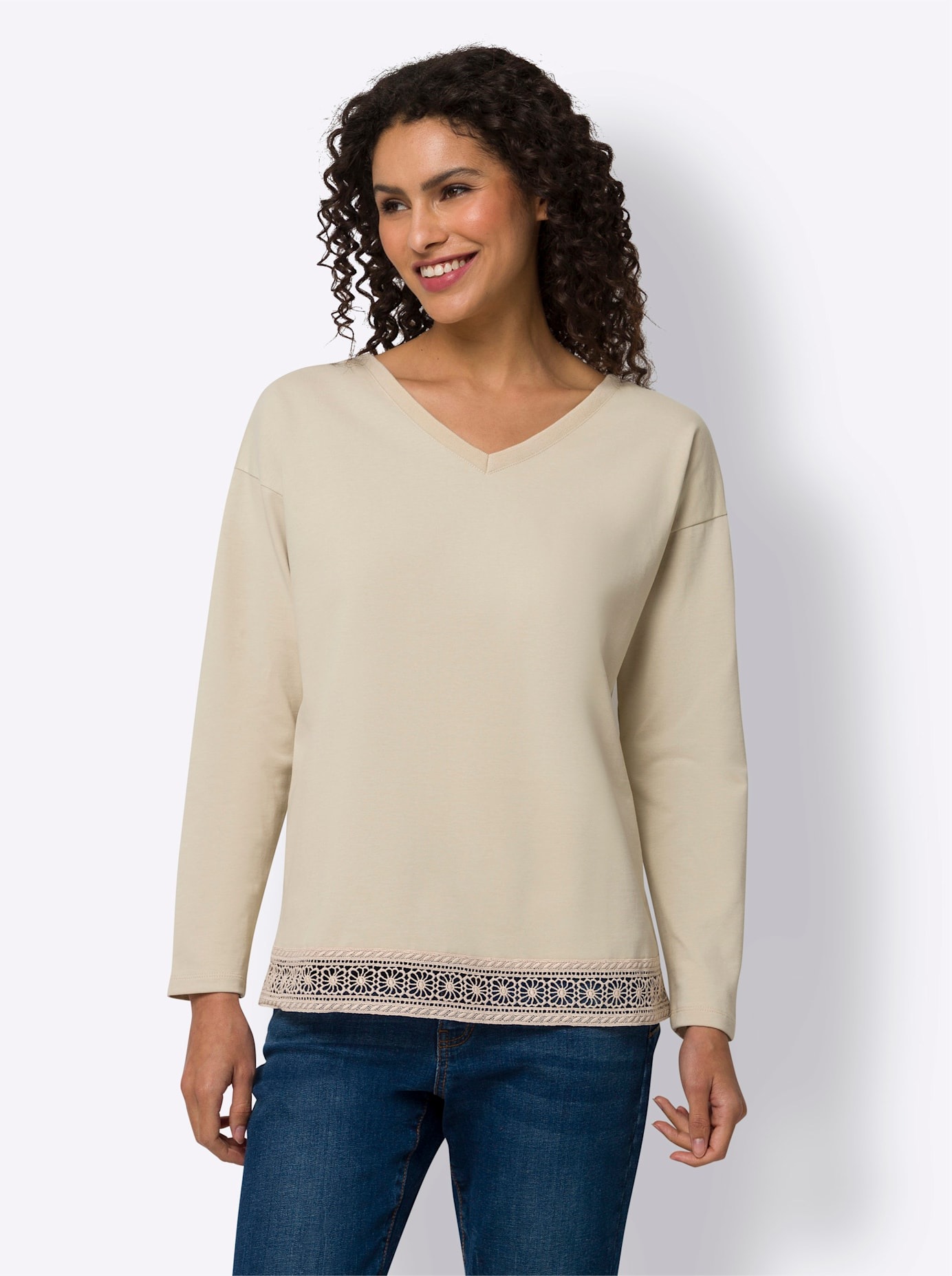 heine Langarmshirt "Shirt", 1 Stk. günstig online kaufen