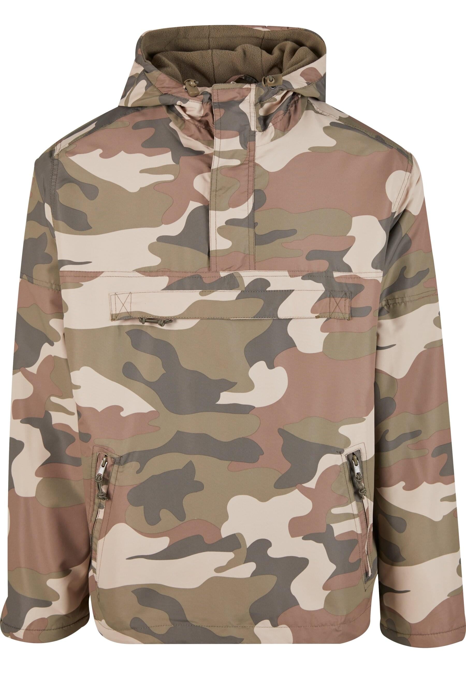 Anorak »Brandit Herren Fleece Pull Over Windbreaker«, (1 St.), mit Kapuze