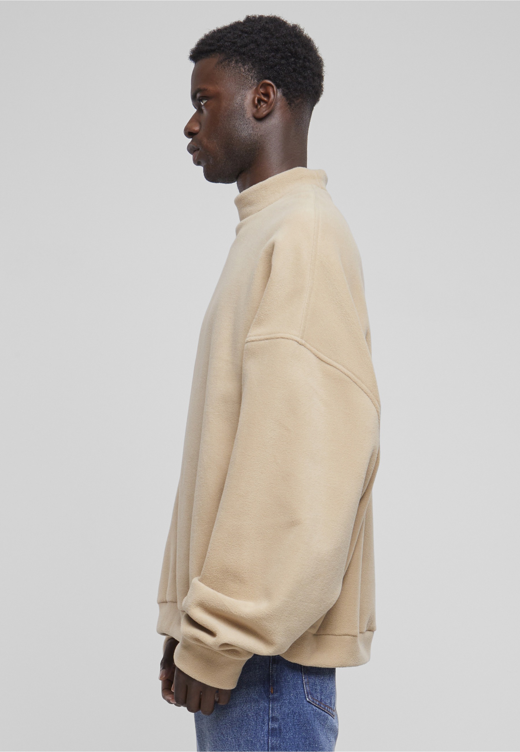 URBAN CLASSICS Sweater »Urban Classics Herren Oversized Polar Fleece Crew«, 1 Stk.
