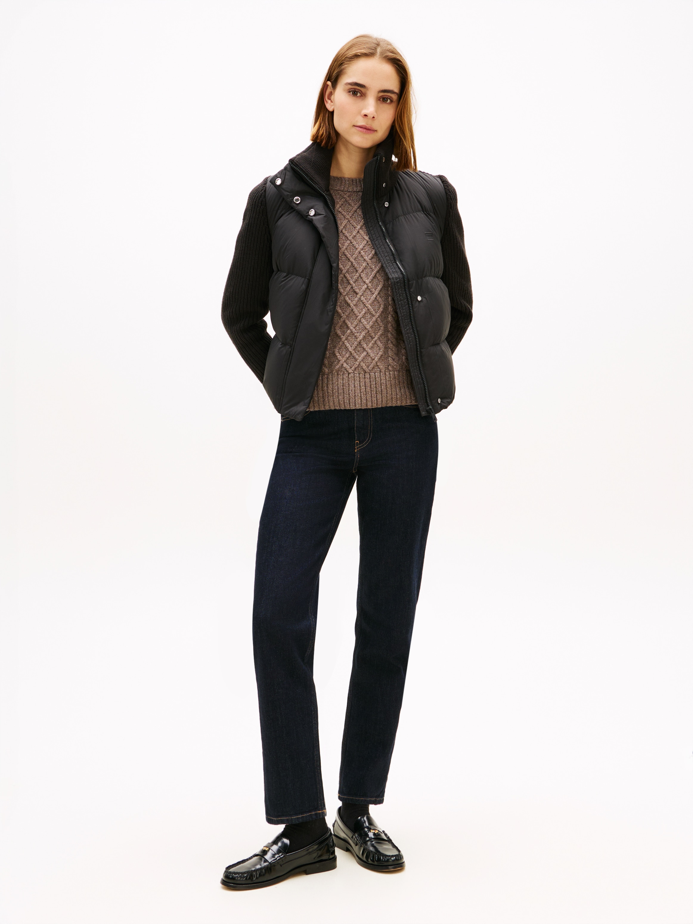 Tommy Hilfiger Steppjacke »MODERN DOWN KNIT MIX REG JACKET«