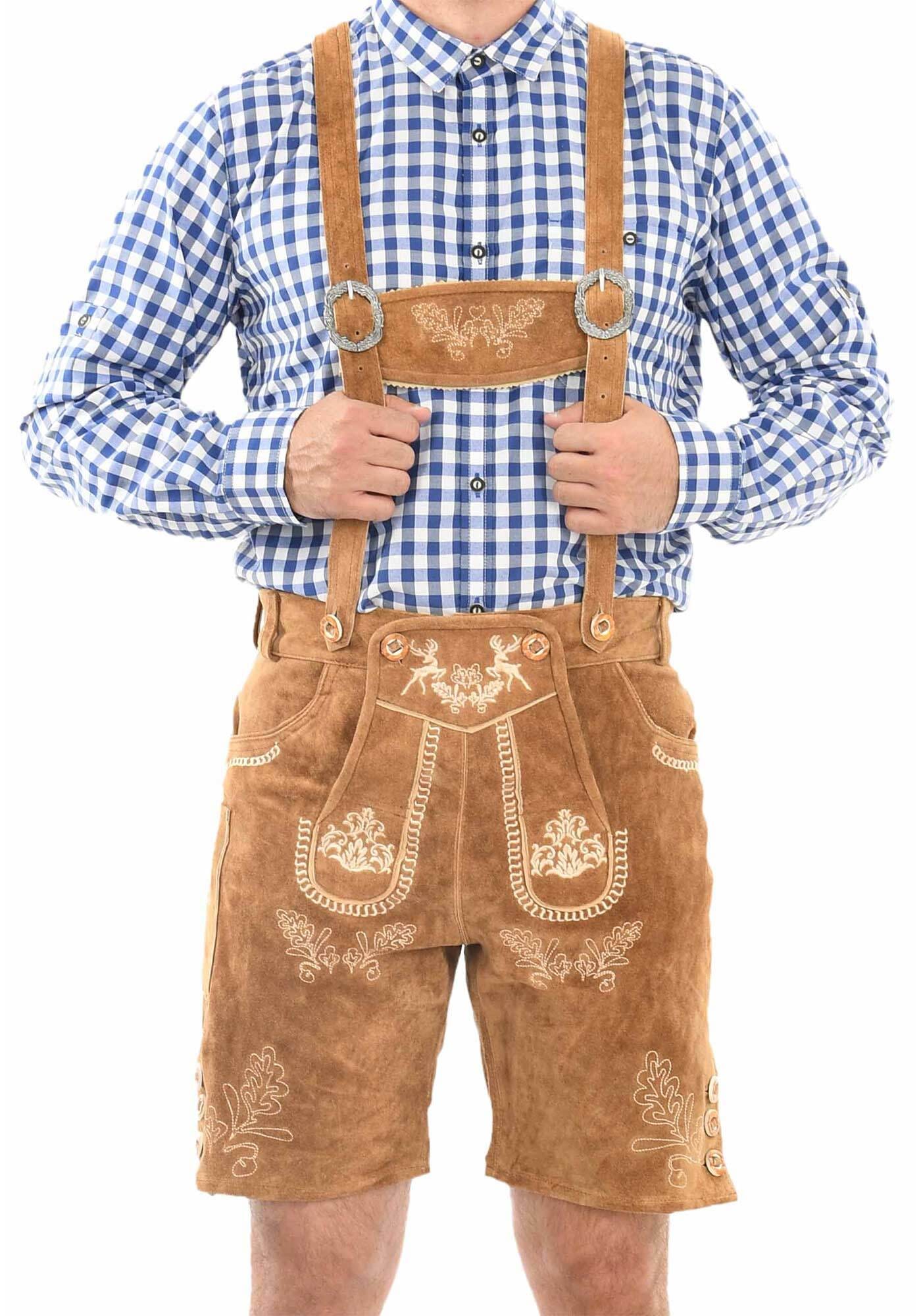 Alessandro Salvarini Trachtenlederhose "ASFerdl", Lederhose in Trachtenstil günstig online kaufen