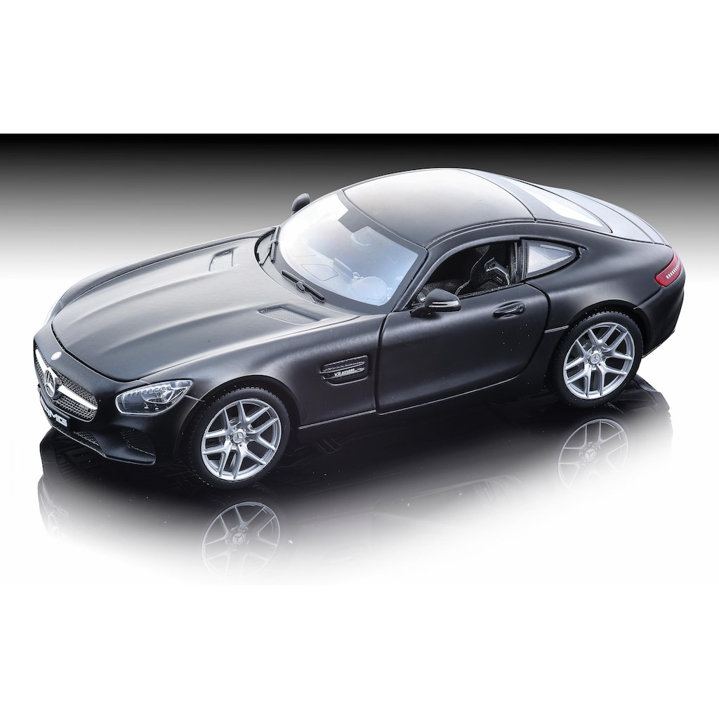 Maisto® Sammlerauto »Dull Black Collection, Mercedes AMG GT, 1:24, schwarz«, 1:24