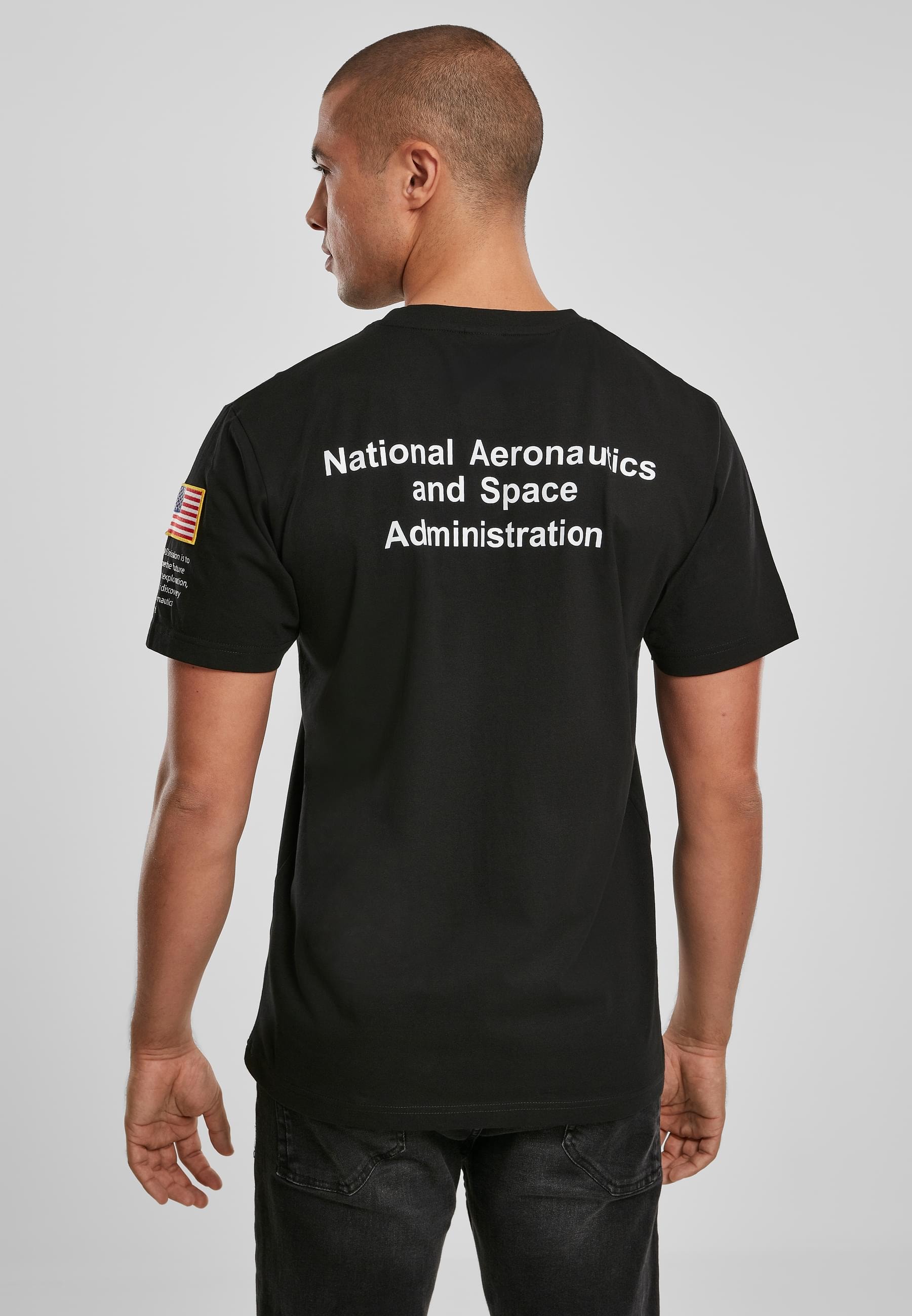 MisterTee T-Shirt »MisterTee Herren NASA Insignia Logo Flag Tee«, (1 tlg.)