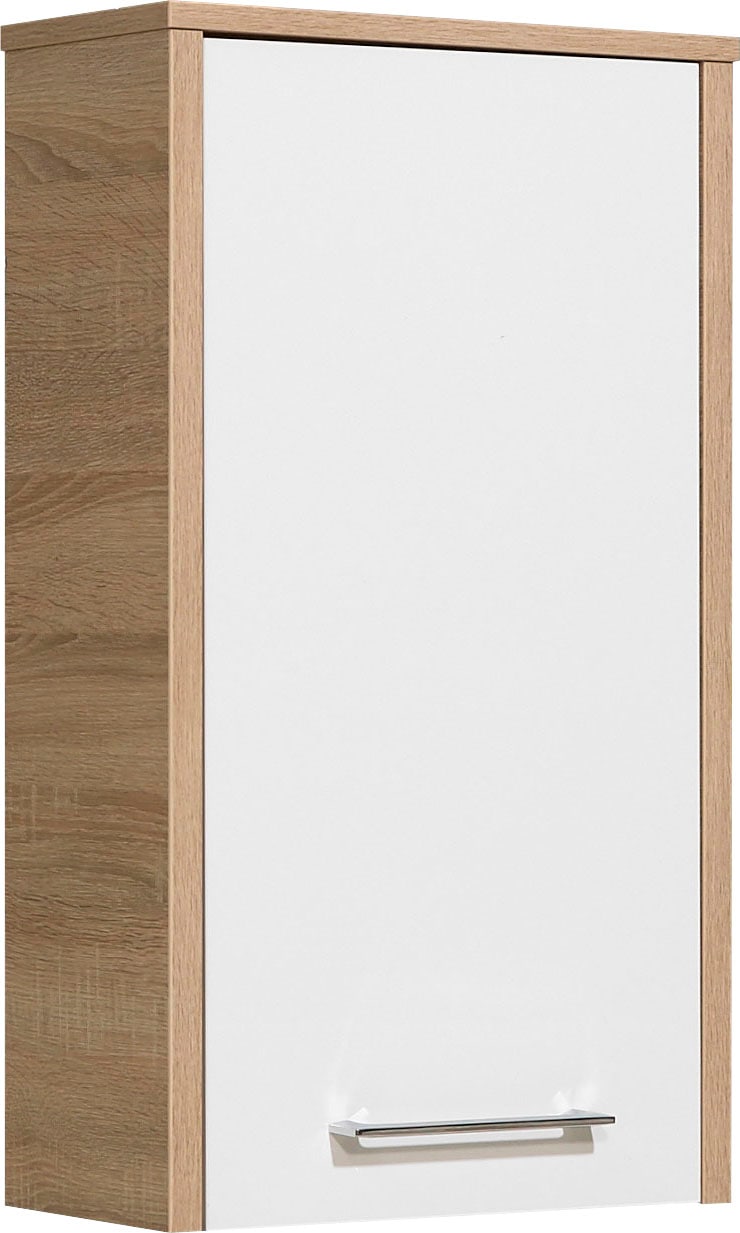 Saphir Hängeschrank "Quickset 382 Wand-Badschrank mit 1 Tür und 2 Einlegeböden", Badezimmer-Hängeschrank, 40 cm breit, i