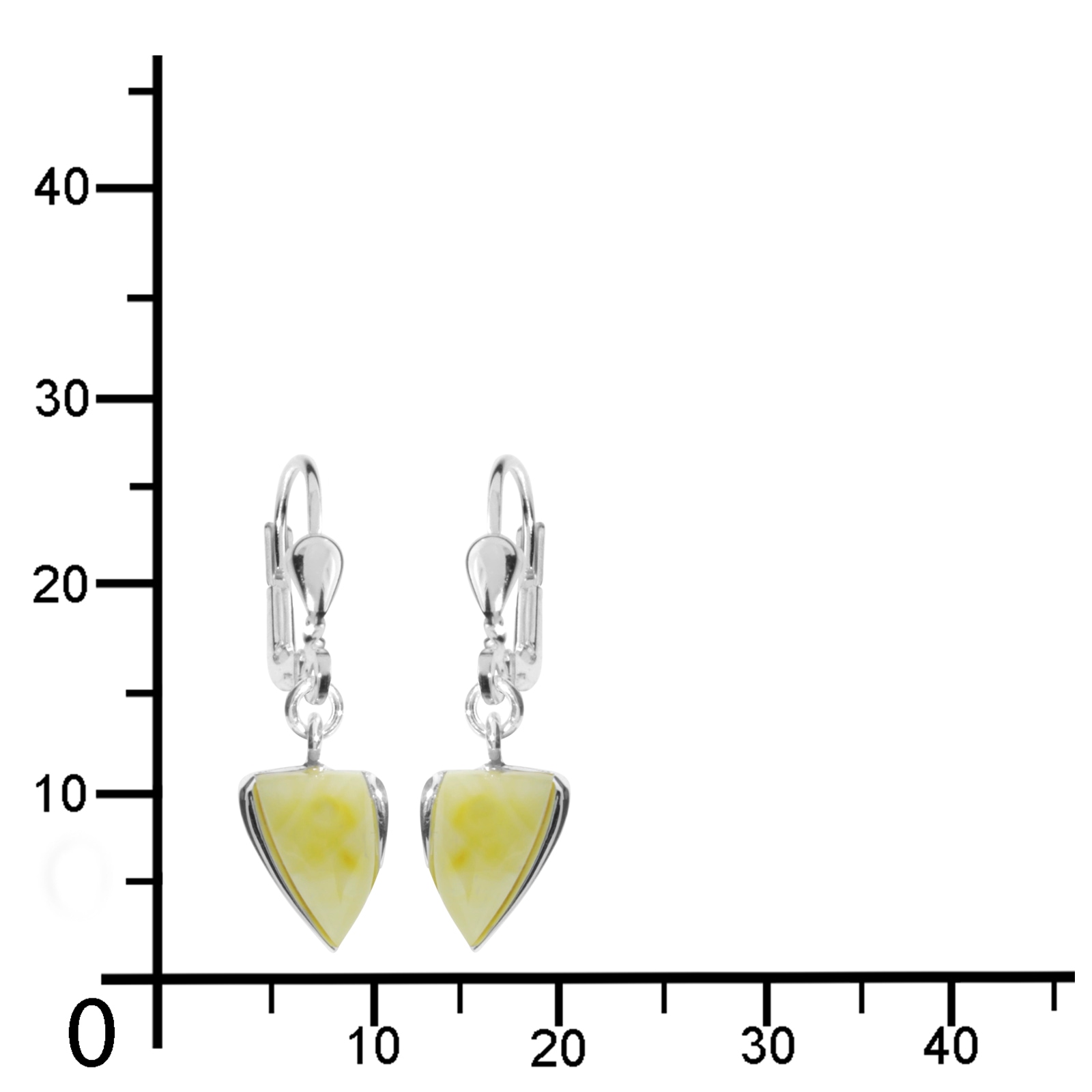OSTSEE-SCHMUCK Paar Ohrhänger »- Lara - Silber 925/000 - Bernstein«