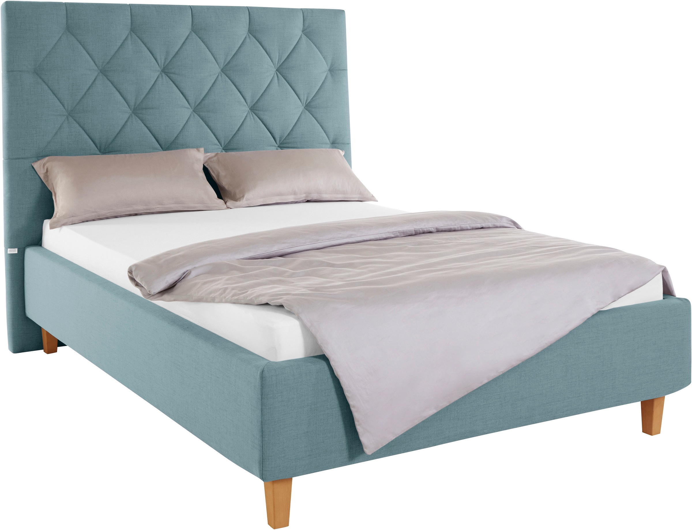 Home affaire Polsterbett "Sunley 140", Kreuzsteppung, Kopfteilhöhe 142 cm, günstig online kaufen