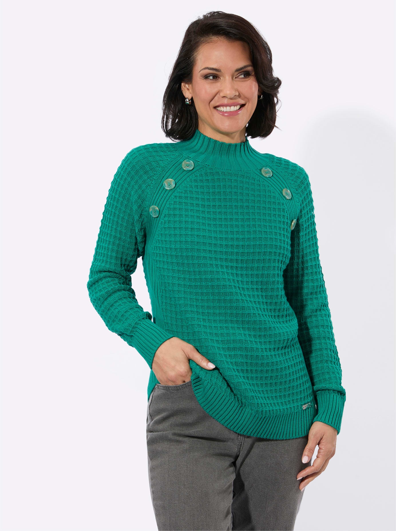 Casual Looks Stehkragenpullover »Stehkragen-Pullover«