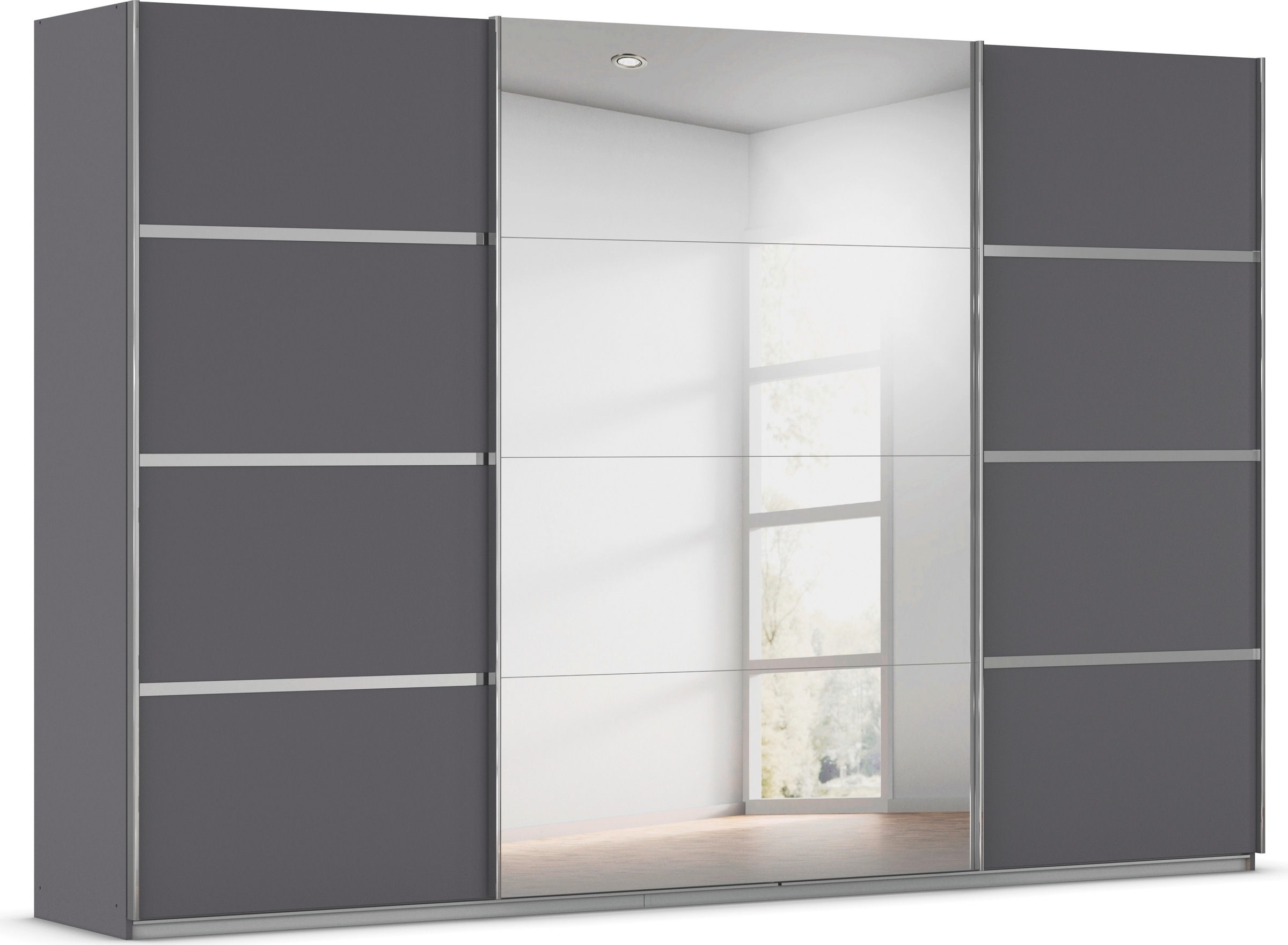 OTTO home Kleiderschrank "Mehrzweckschrank Aktenschrank Möbel Mietswohnung Schlafzimmer AVOLA" 3 verschiedene Ausstattungen BASIC/CLASSIC/PREMIUM (inkl. SOFT-CLOSE), mit eleganten Zierleisten in Chrom, Schwarz oder Weiß MADE IN GERMANY
