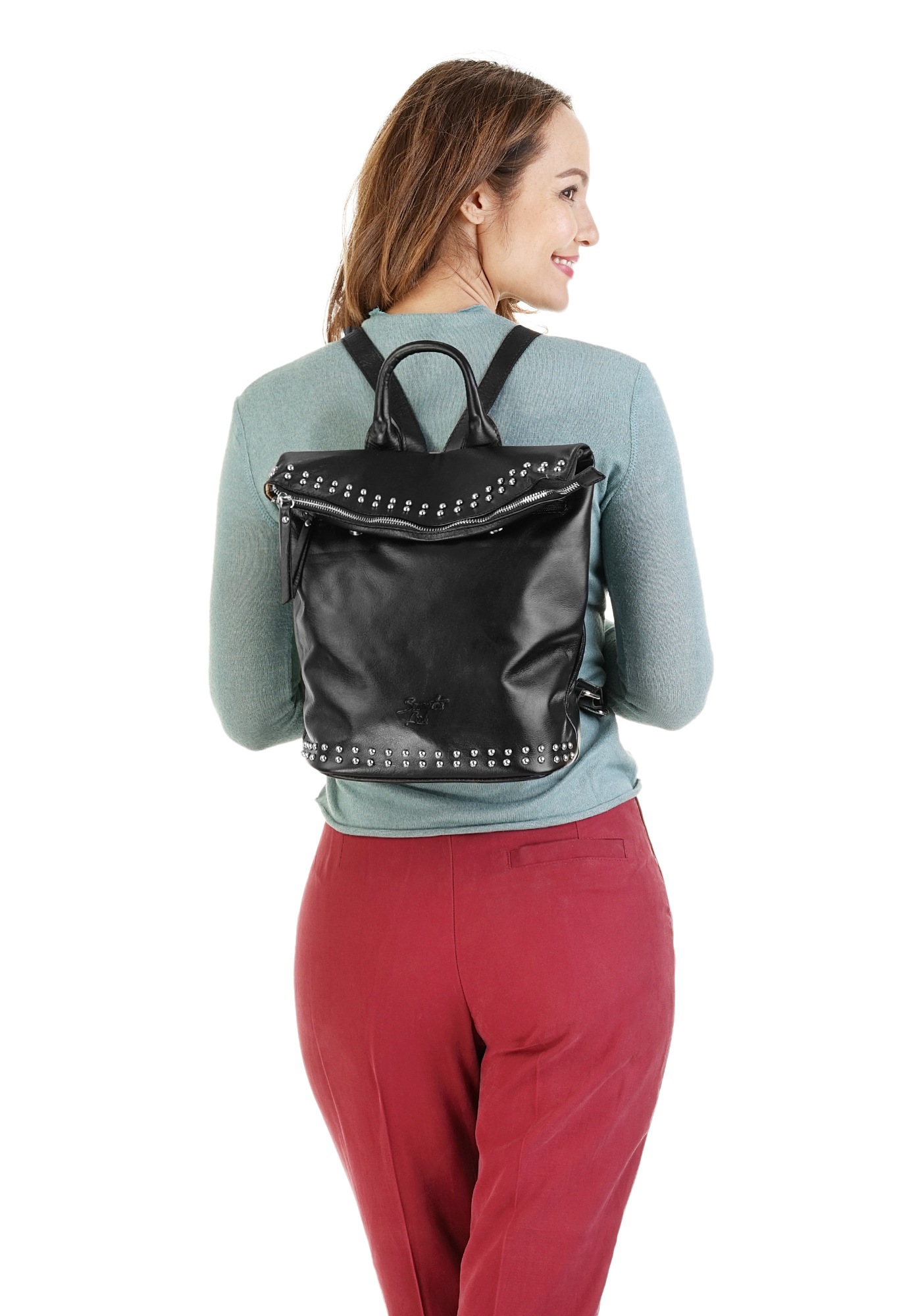 Thumbnail - Samantha Look Cityrucksack echt Leder, Made in Italy
