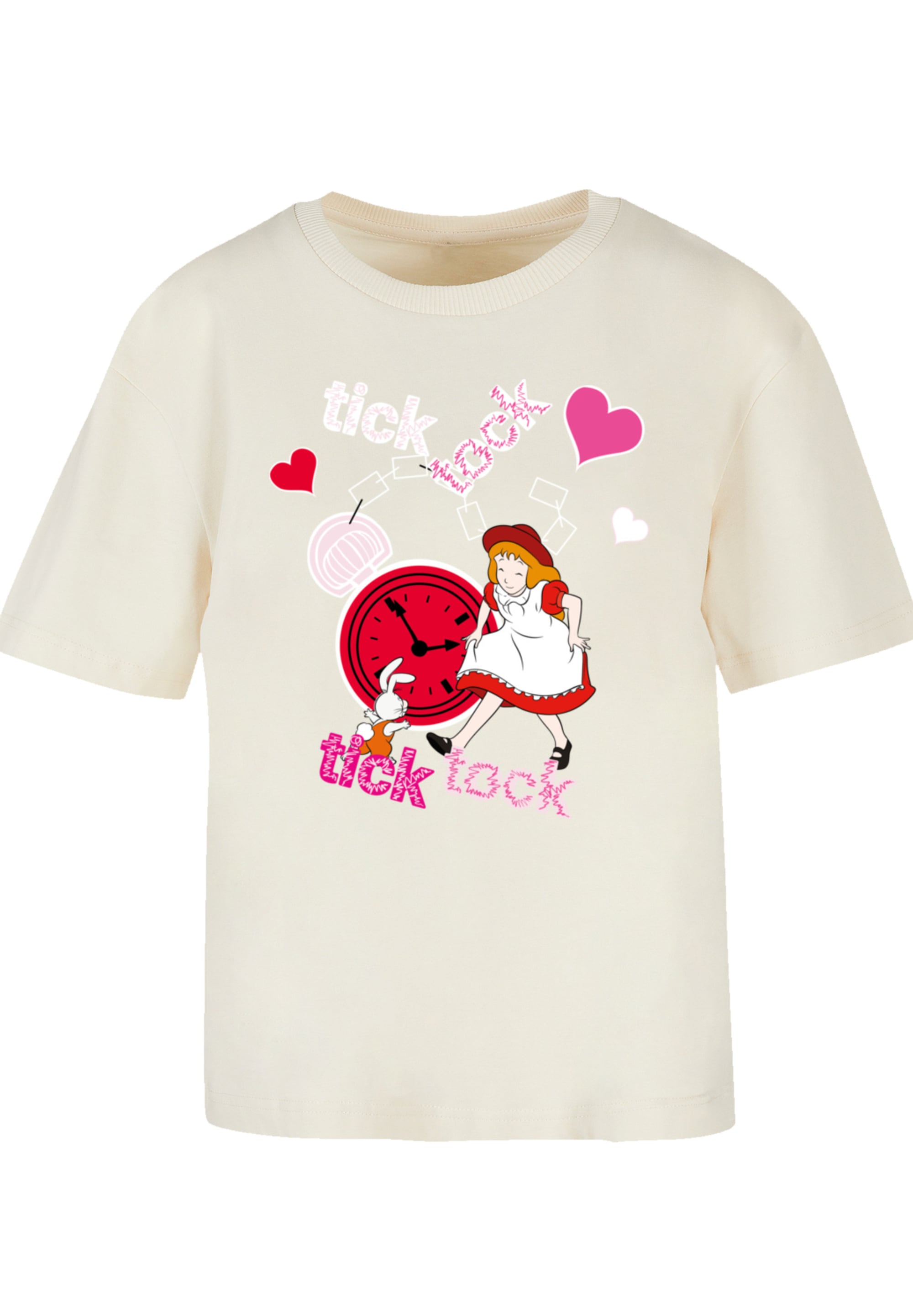 F4NT4STIC T-Shirt »Alice im Wunderland Tick Tock«, Retro, Heroes of Childhood, TV Serie