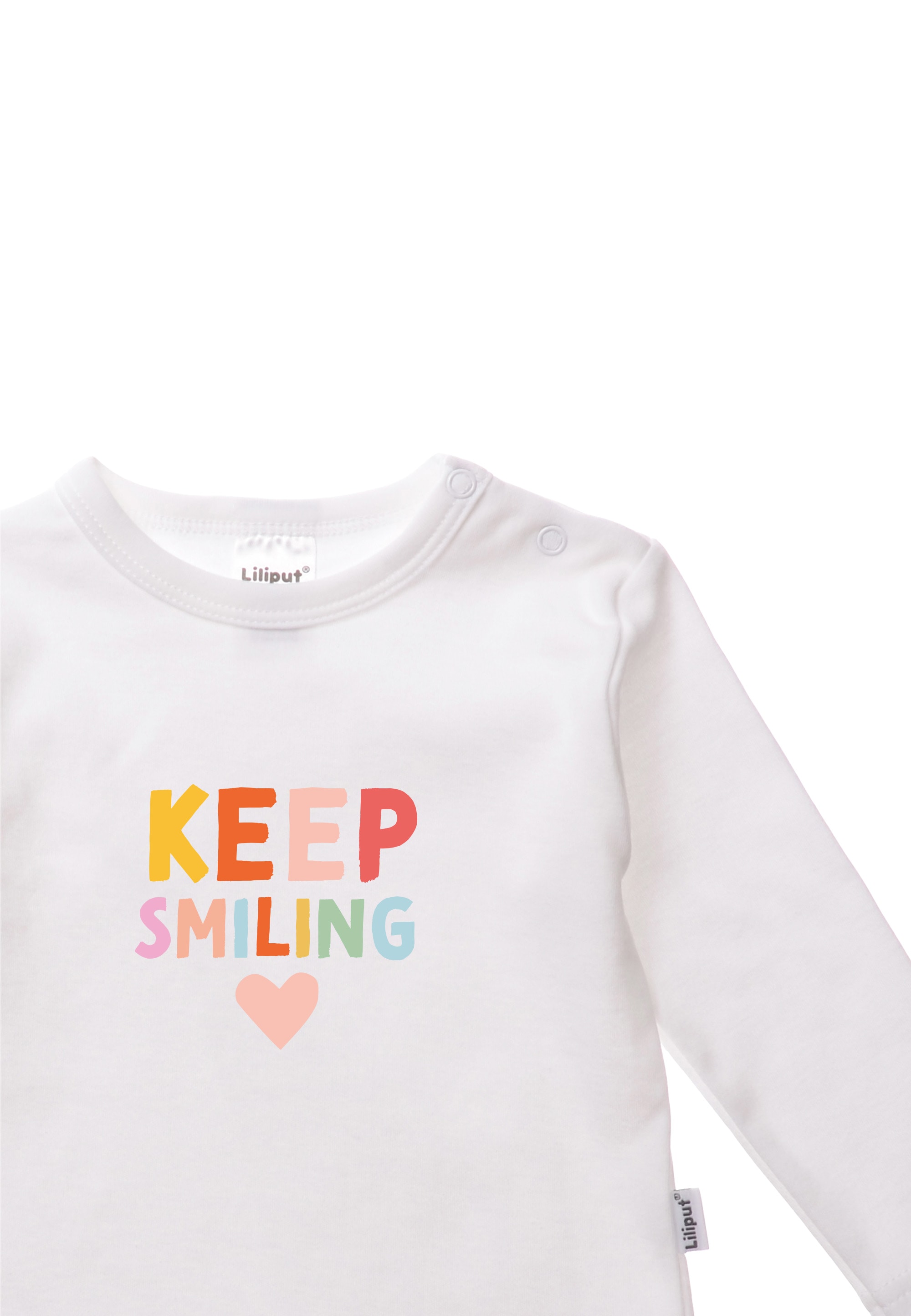 Informationen zum Versandhandel Liliput T-Shirt »Keep Smiling«, mit kaufen BAUR | Rundhalsausschnitt