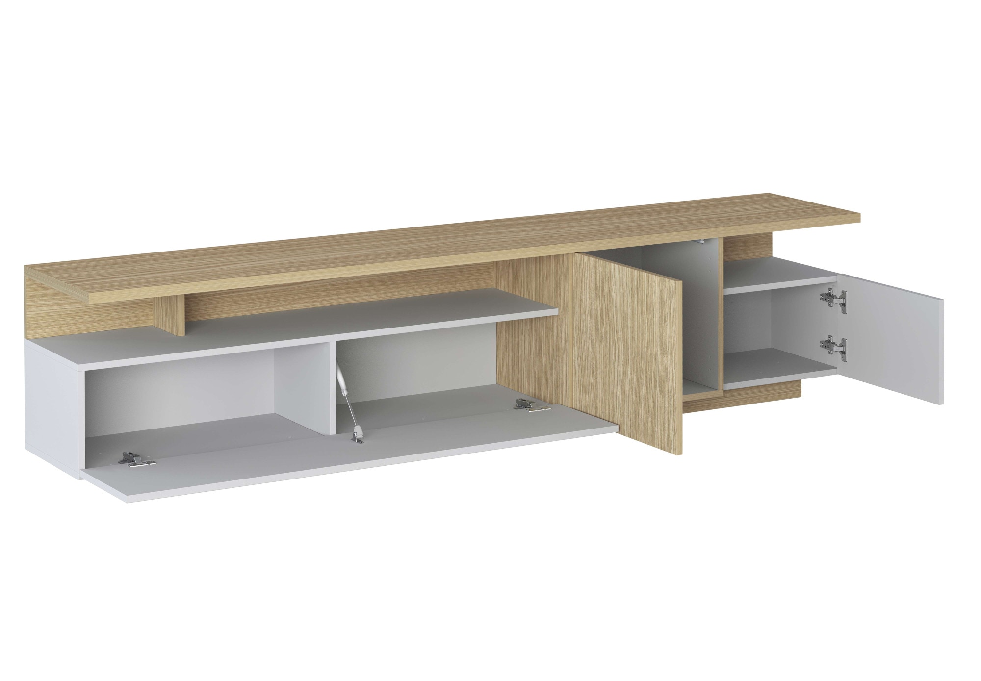 OTTO home Lowboard »Lowboard ETHOS,Lowboard,TV-Kommode,TV-Möbel,TV-Bank« 1 Stk. tlg. Mit zwei Drehtüren, einer Klapptür und zwei offenen Fächern,B.210 cm