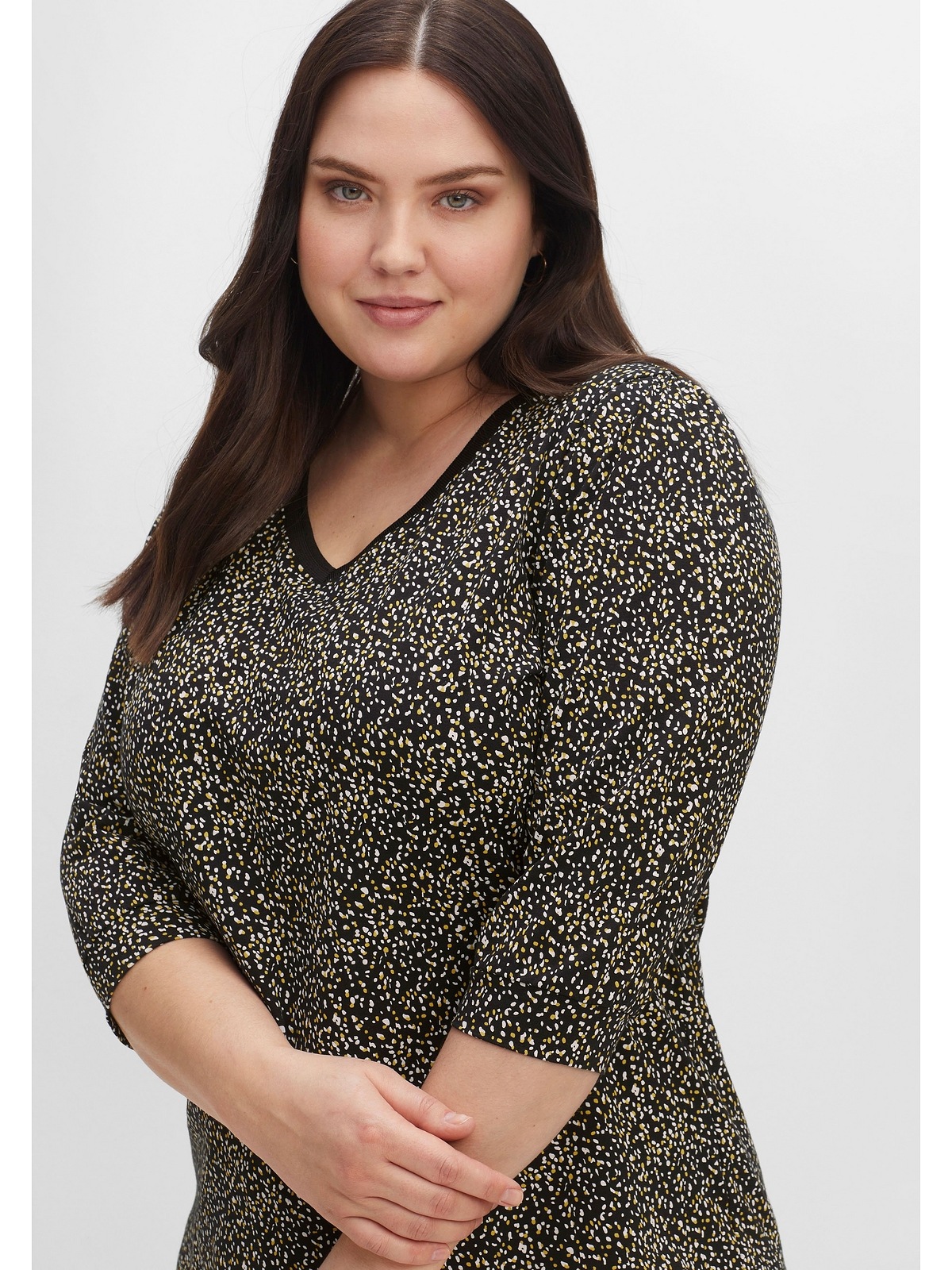 Größen«, »Große Sheego online 3/4-Arm-Shirt reiner aus Baumwolle | kaufen BAUR