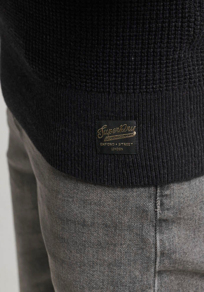 Superdry Strickpullover »TEXTURED CREW KNIT JUMPER«