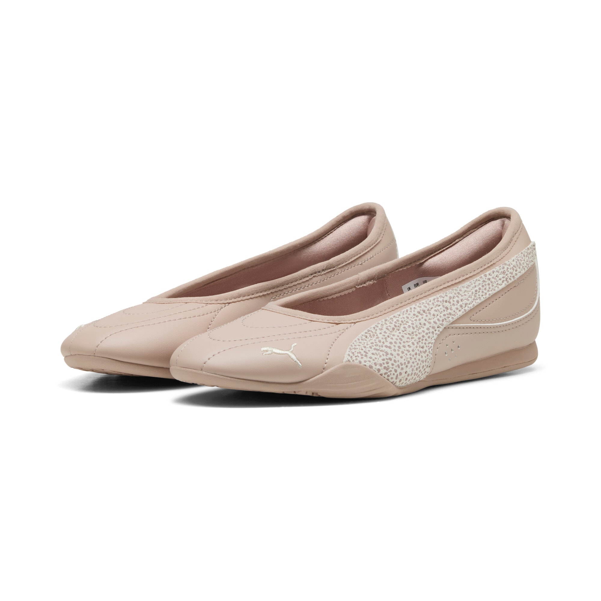 PUMA Sneaker "CATCH SOLEIL BALLERINA TOPCAT" mit Leo-Print, mit Schnürung, mit profilierter Gummi-Laufsohle