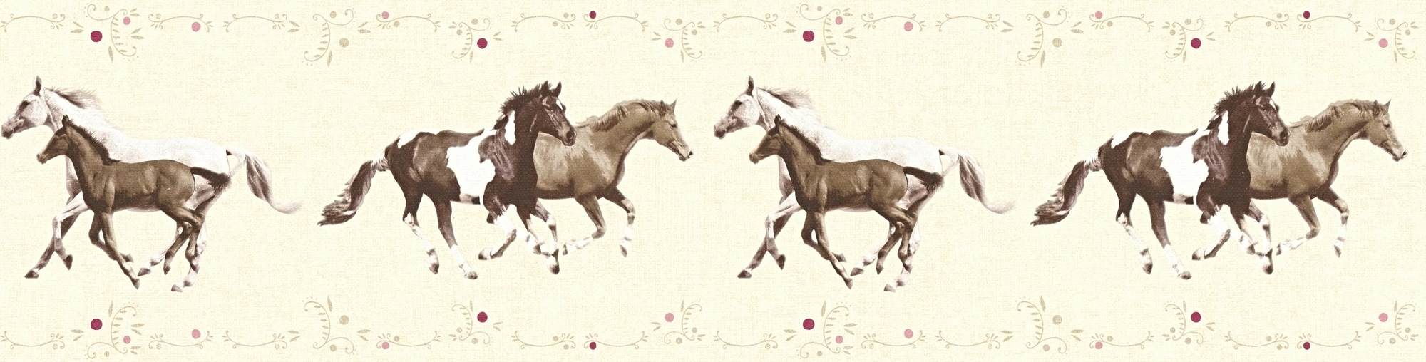 LIVINGWALLS Bordüre Little Stars mit Pferden, für das Kinderzimmer, Vlies, PVC-frei