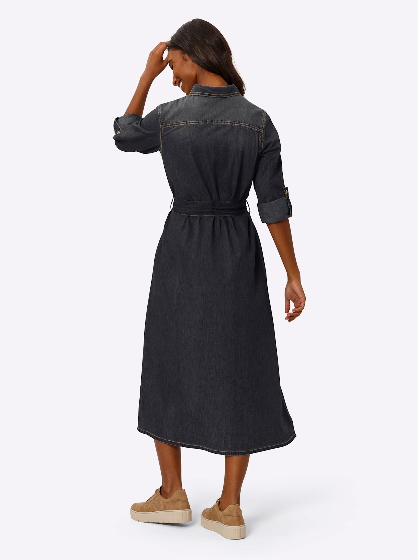 Thumbnail - heine Jeanskleid "Jeans-Kleid" Brusttasche